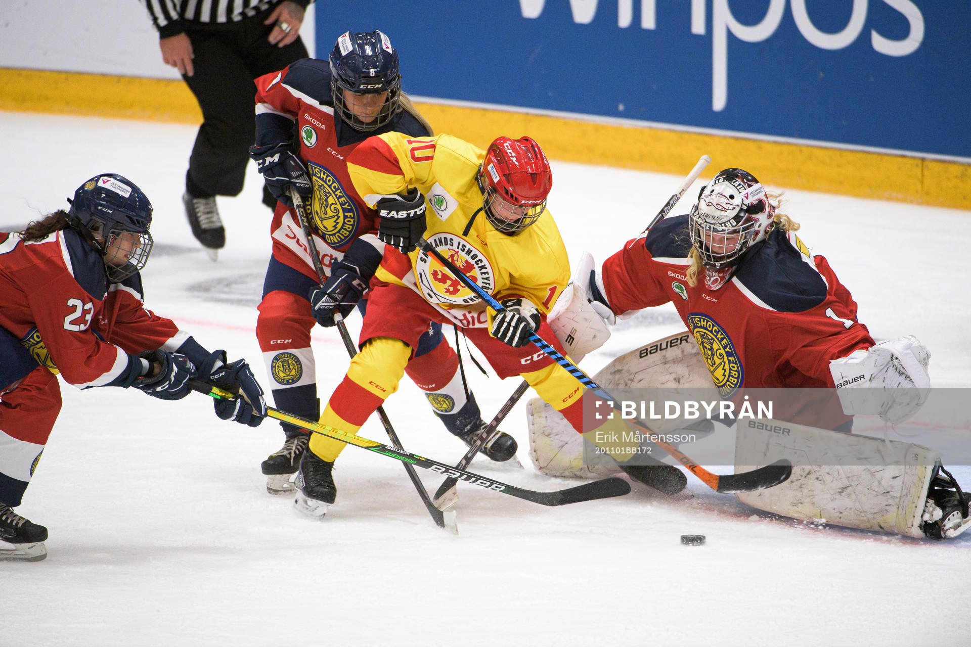 Smålands Sofie Claesson oroar framför Stockholms Felicia