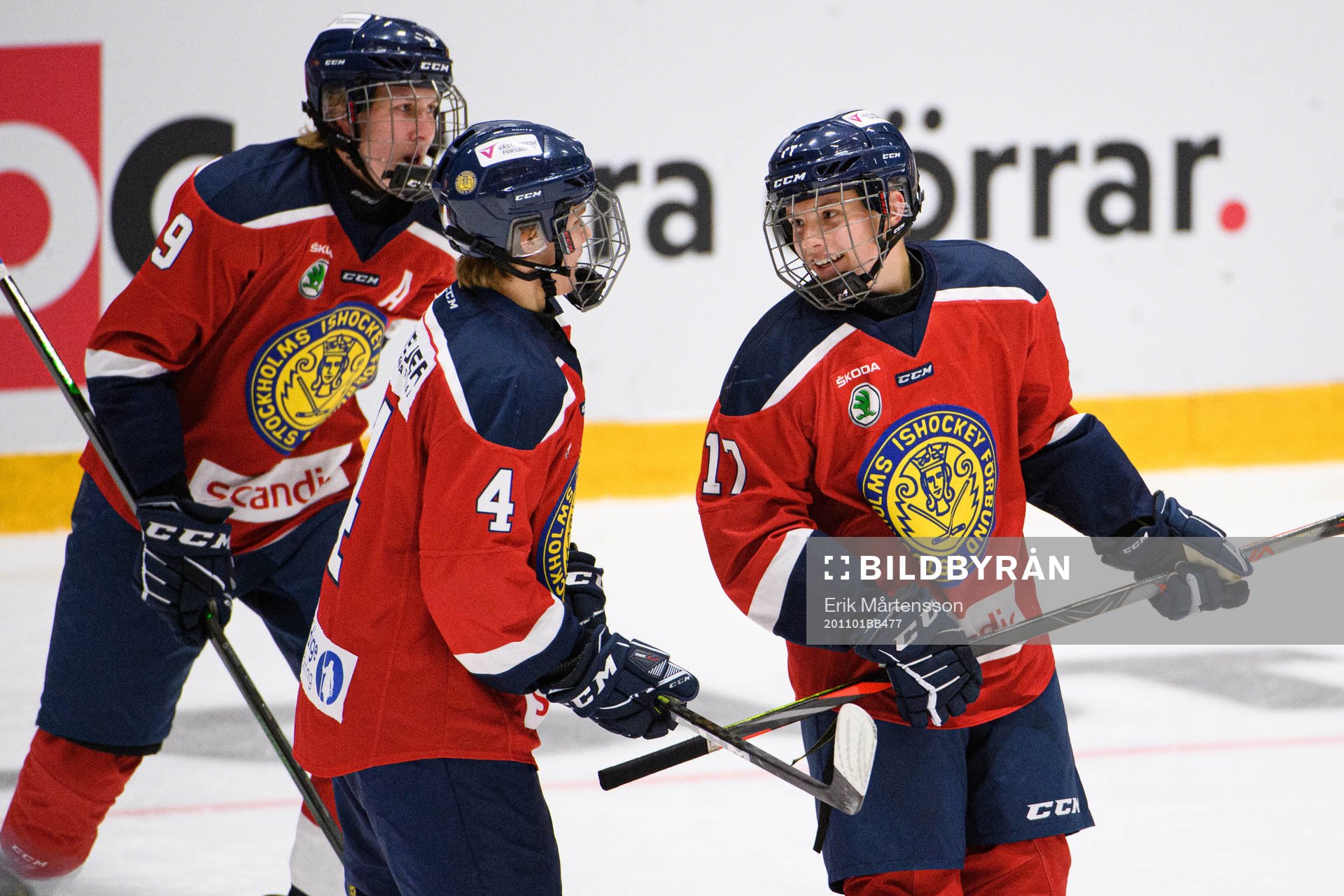 Stockholm Nords Kasper Dahlqvist, Axel Skarp och Felix