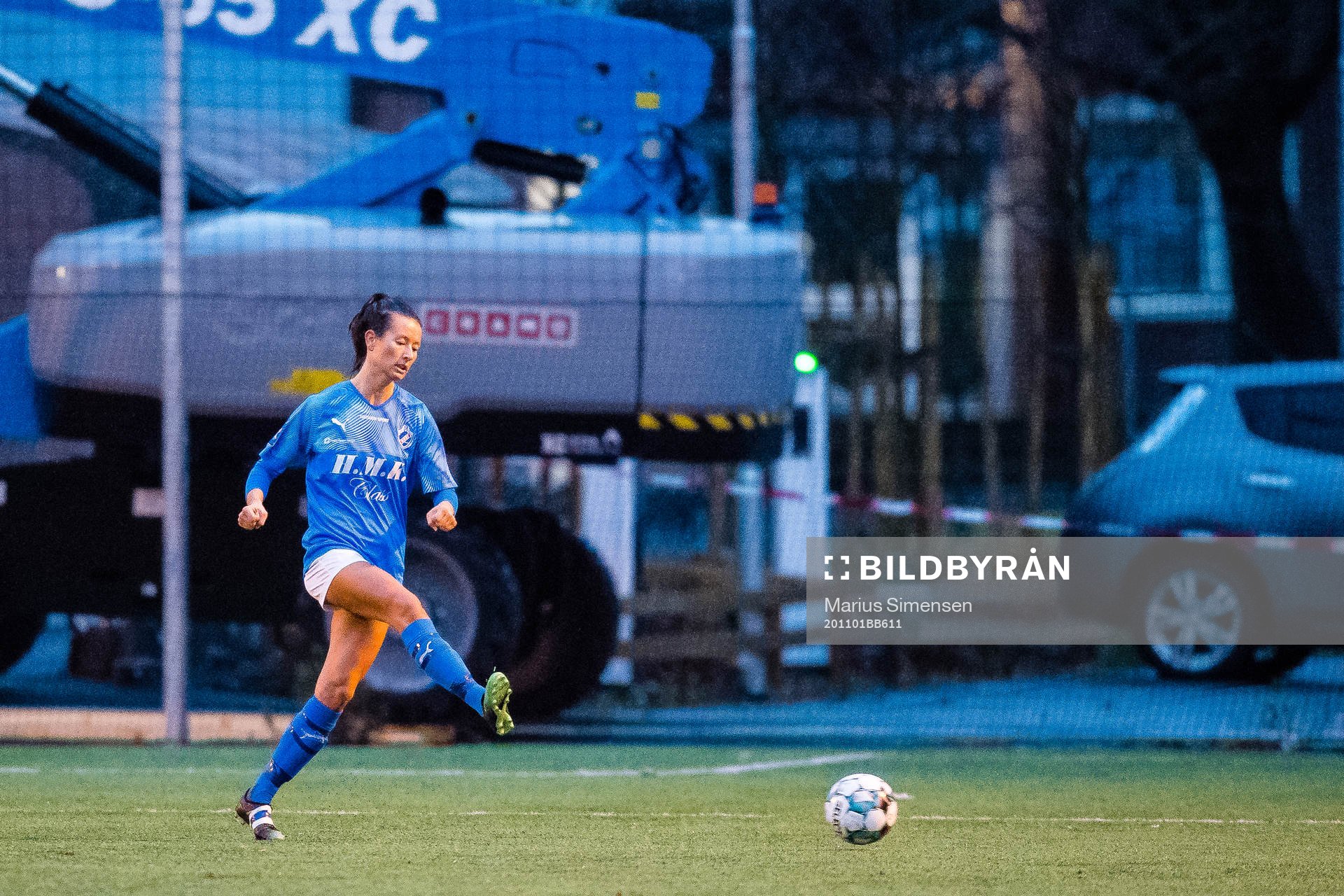 Silje Paulsen of Grei during the 1. divison football match between Grei and Fløya on November 1, 2020 in Oslo.