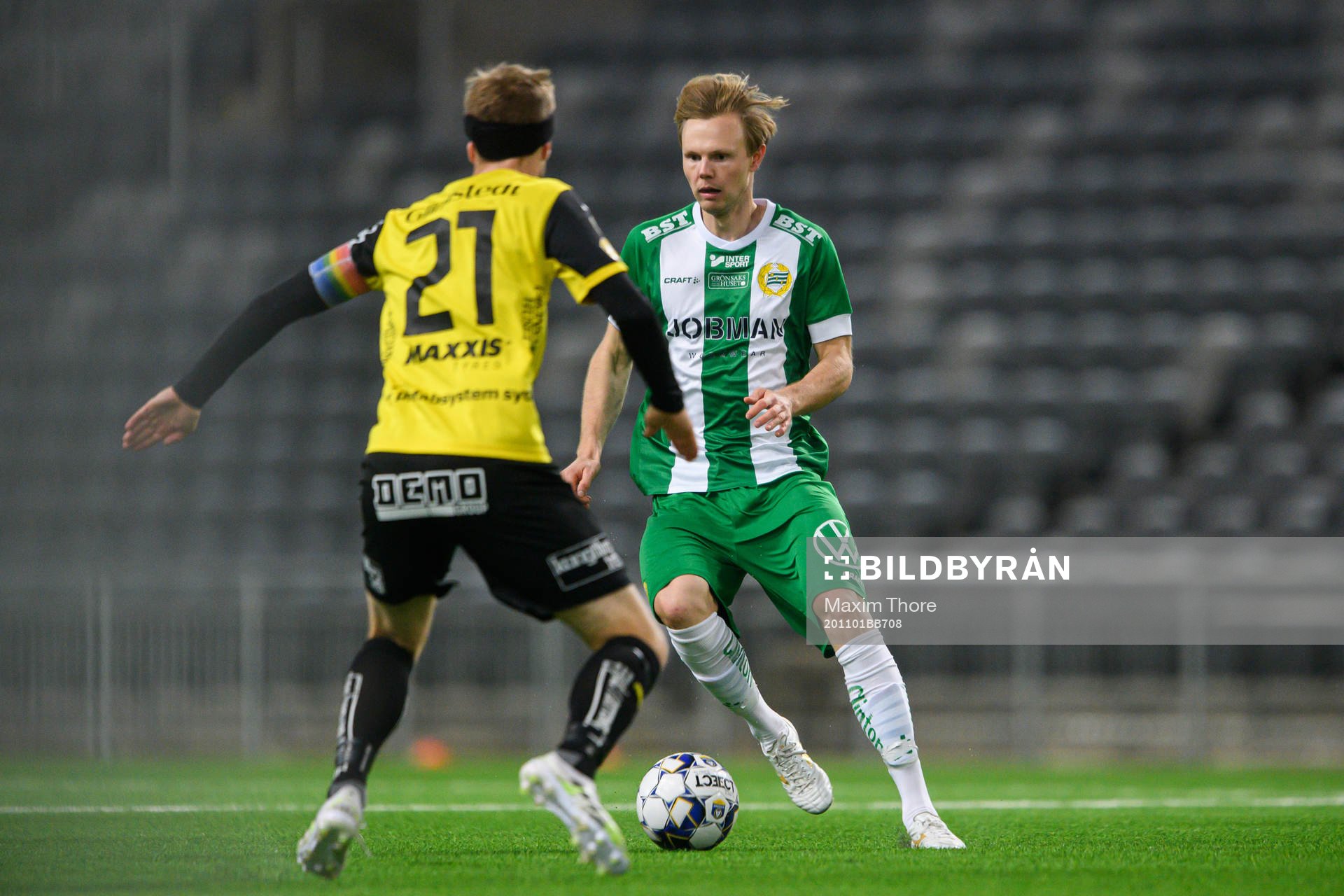 Häckens Rasmus Lindgren och Hammarbys Tim Söderström
