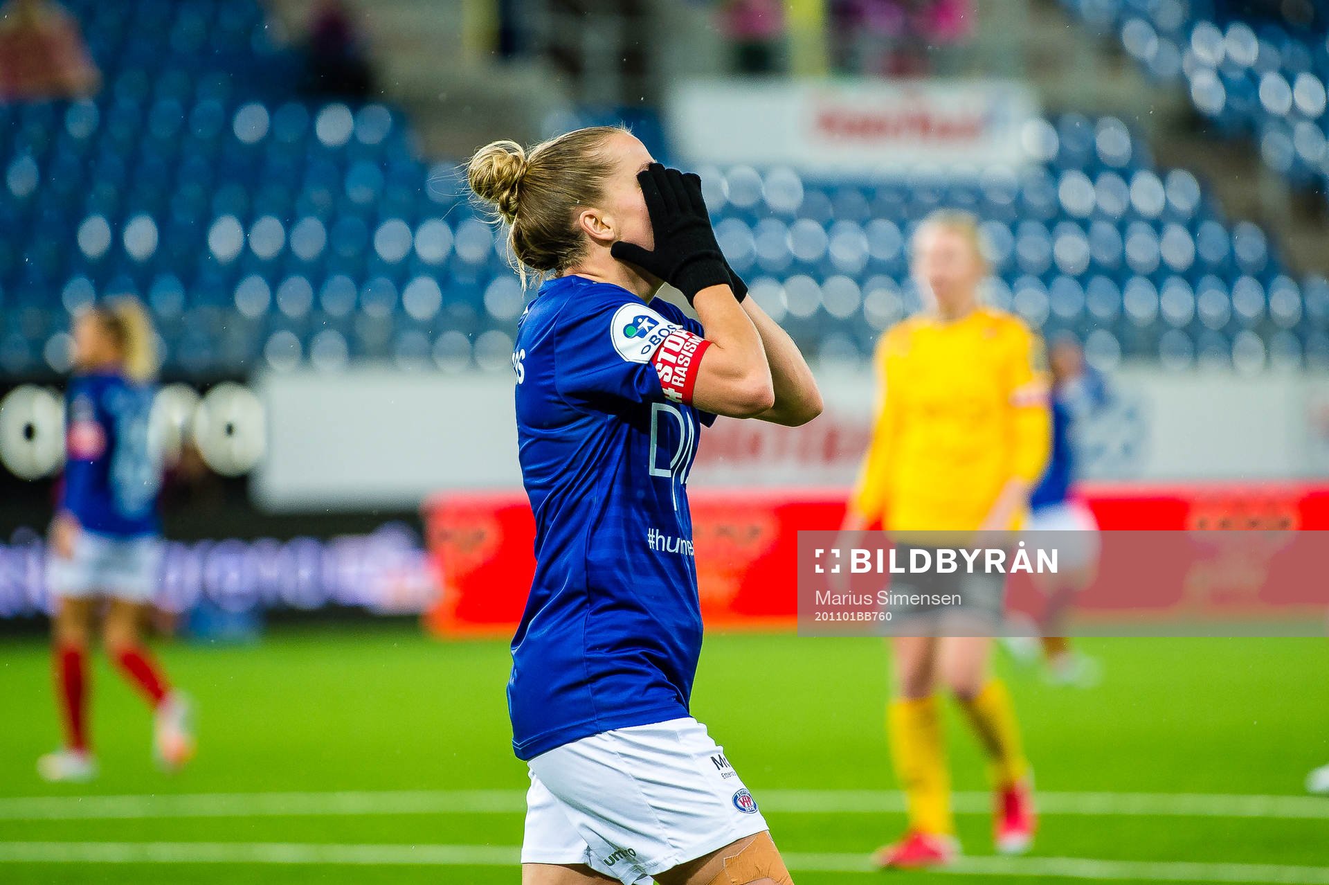 Sigrid Heien Hansen of Vålerenga reacts