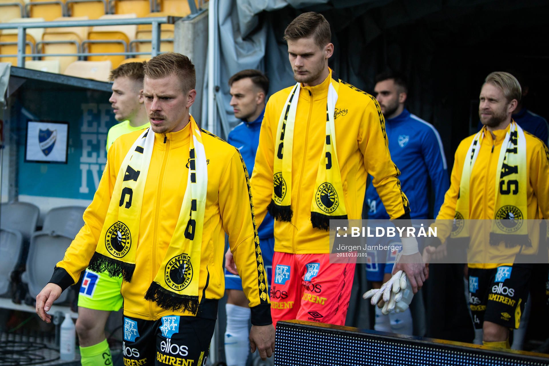 Elfsborgs Per Frick, målvakt Tim Rönning och Johan