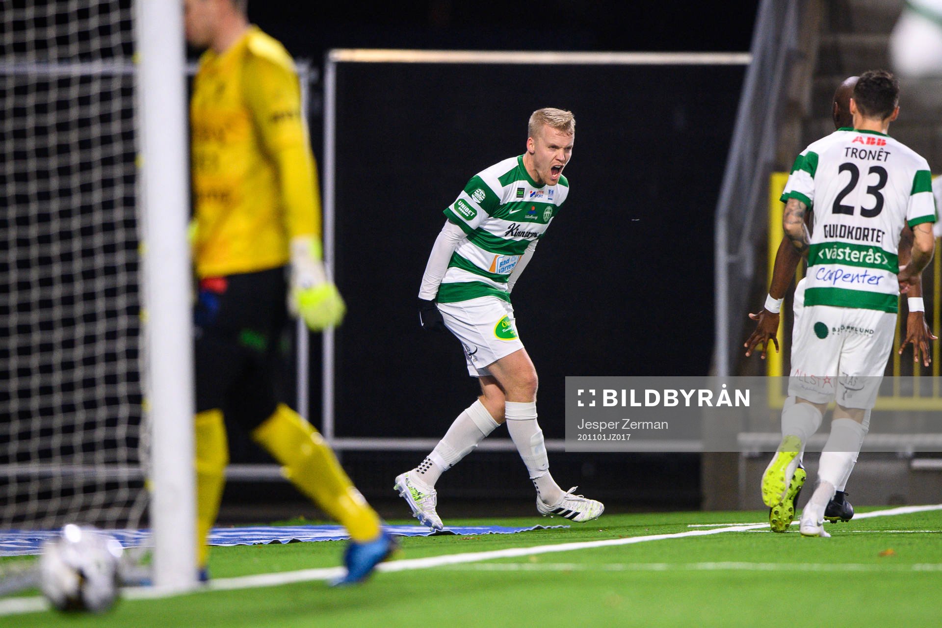 Västerås Simon Johansson jublar