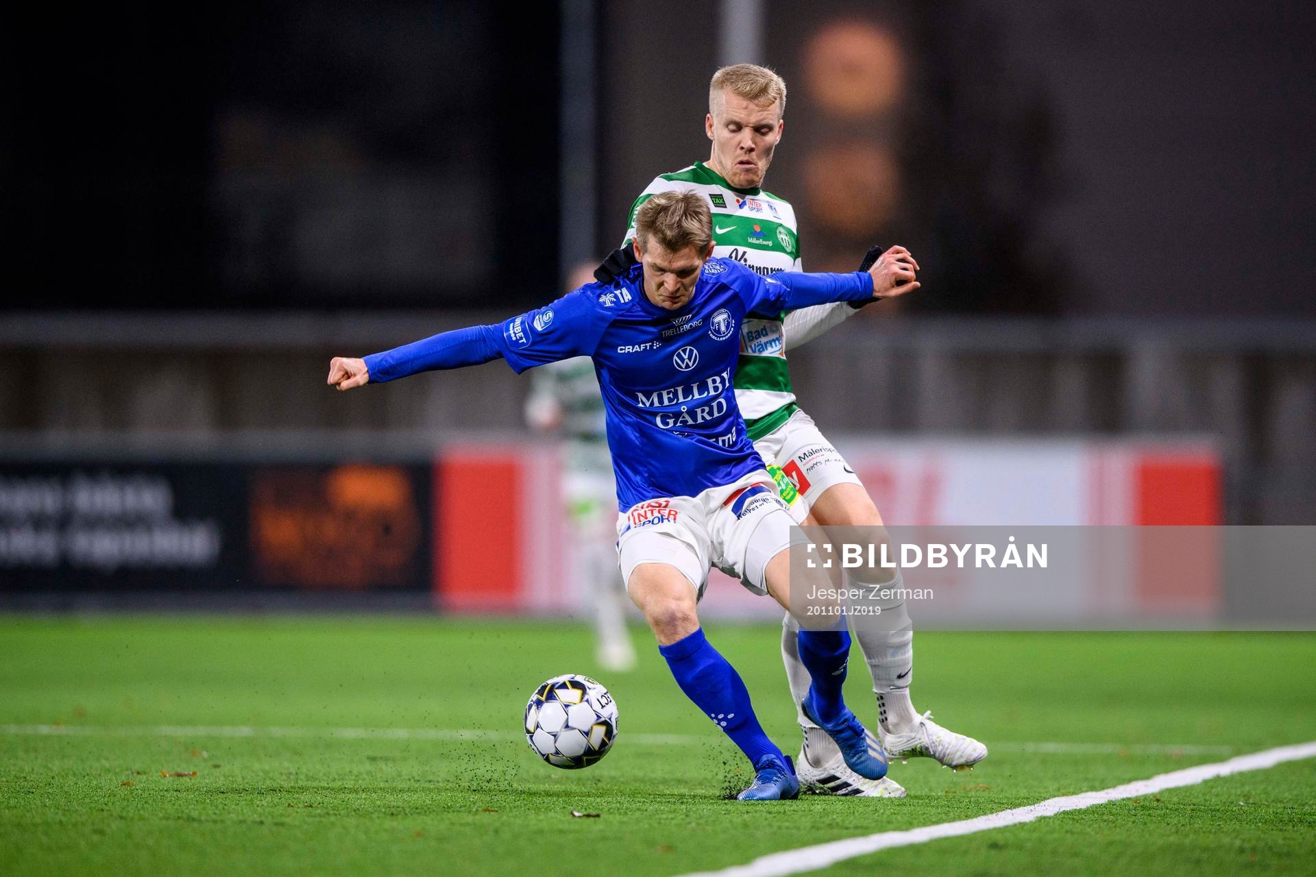 Trelleborgs Fritiof Björkén och Västerås Simon Johansson