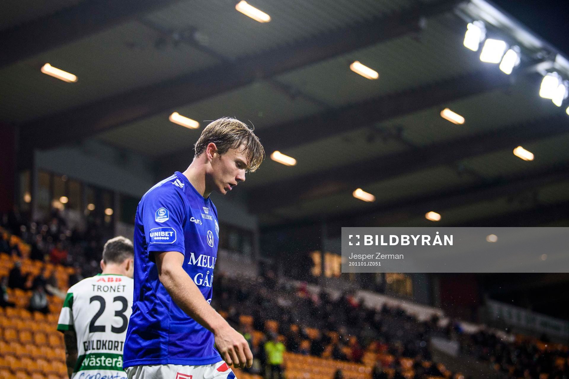 Trelleborgs Niklas Vesterlund deppar