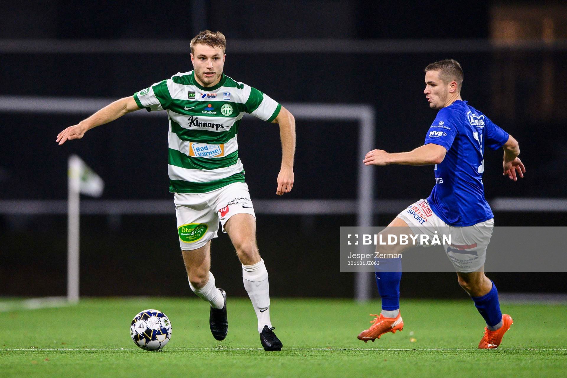 Västerås Michael Jahn under fotbollsmatchen i Superettan  mellan Västerås SK och Trelleborg den 1 november 2020 i Västerås.