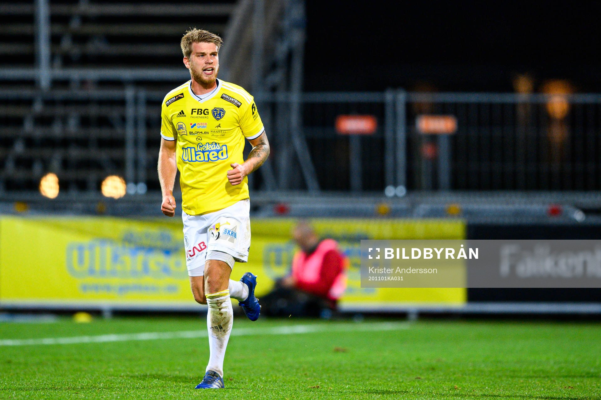 Falkenbergs Marcus Mathisen jublar