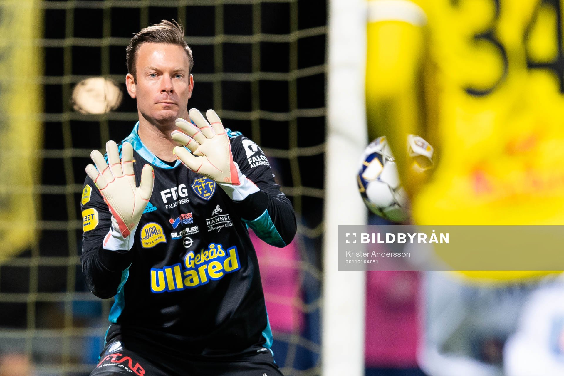 Falkenbergs målvakt Viktor Noring