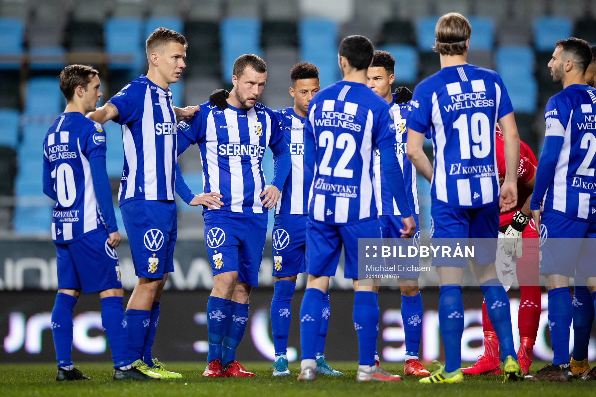 IFK Göteborg innan fotbollsmatchen i Allsvenskan mellan