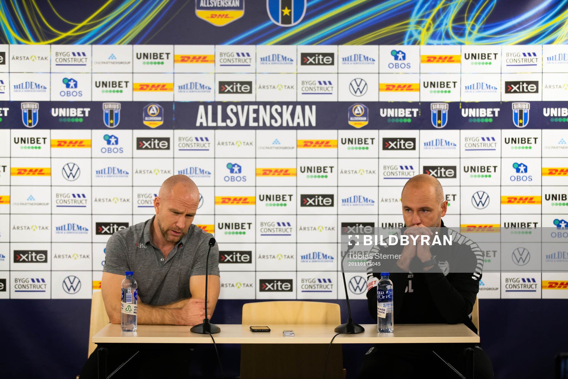 Sirius tränare Henrik Rydström och Kalmars assisterande