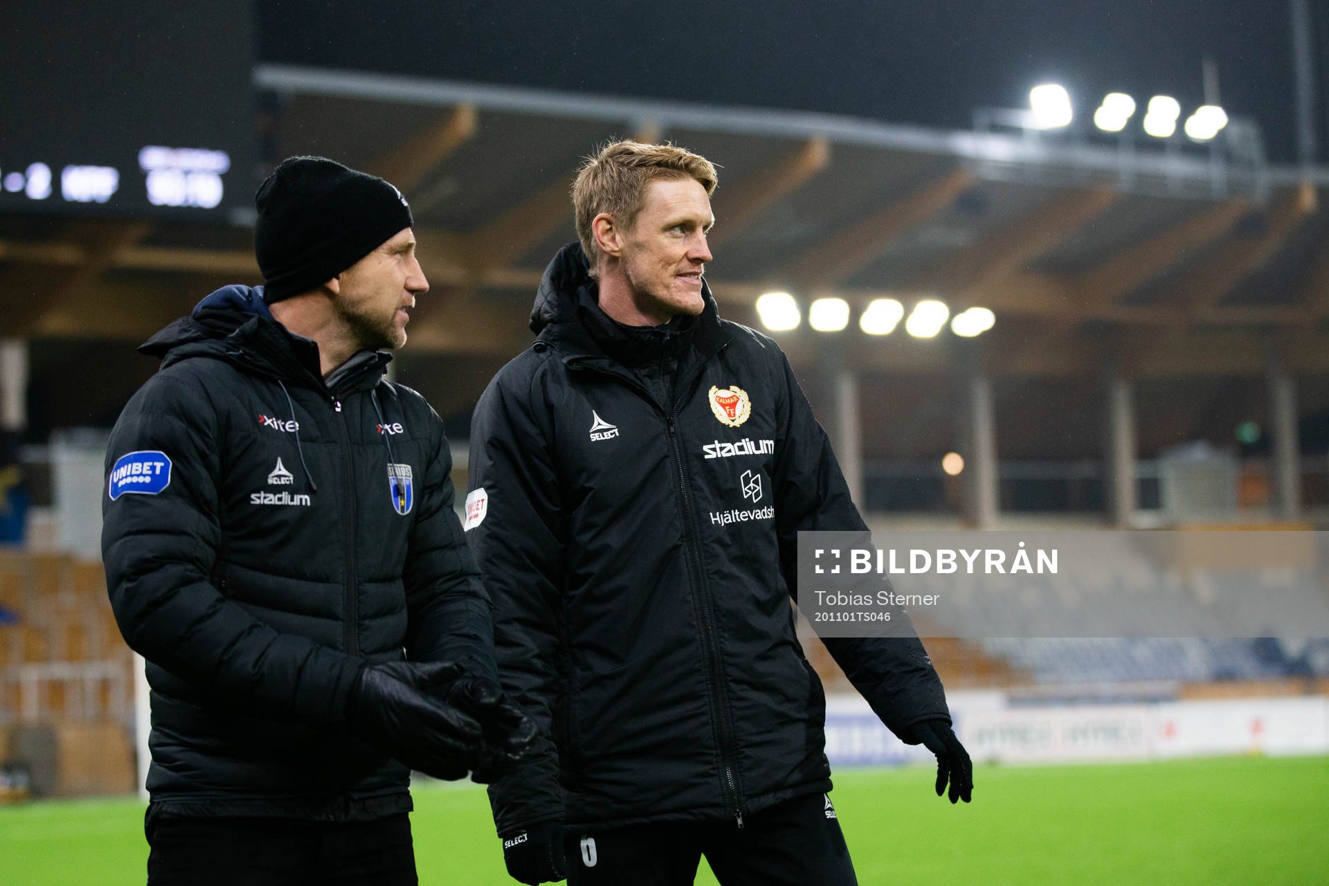 Sirius tränare Henrik Rydström och Kalmars assisterande