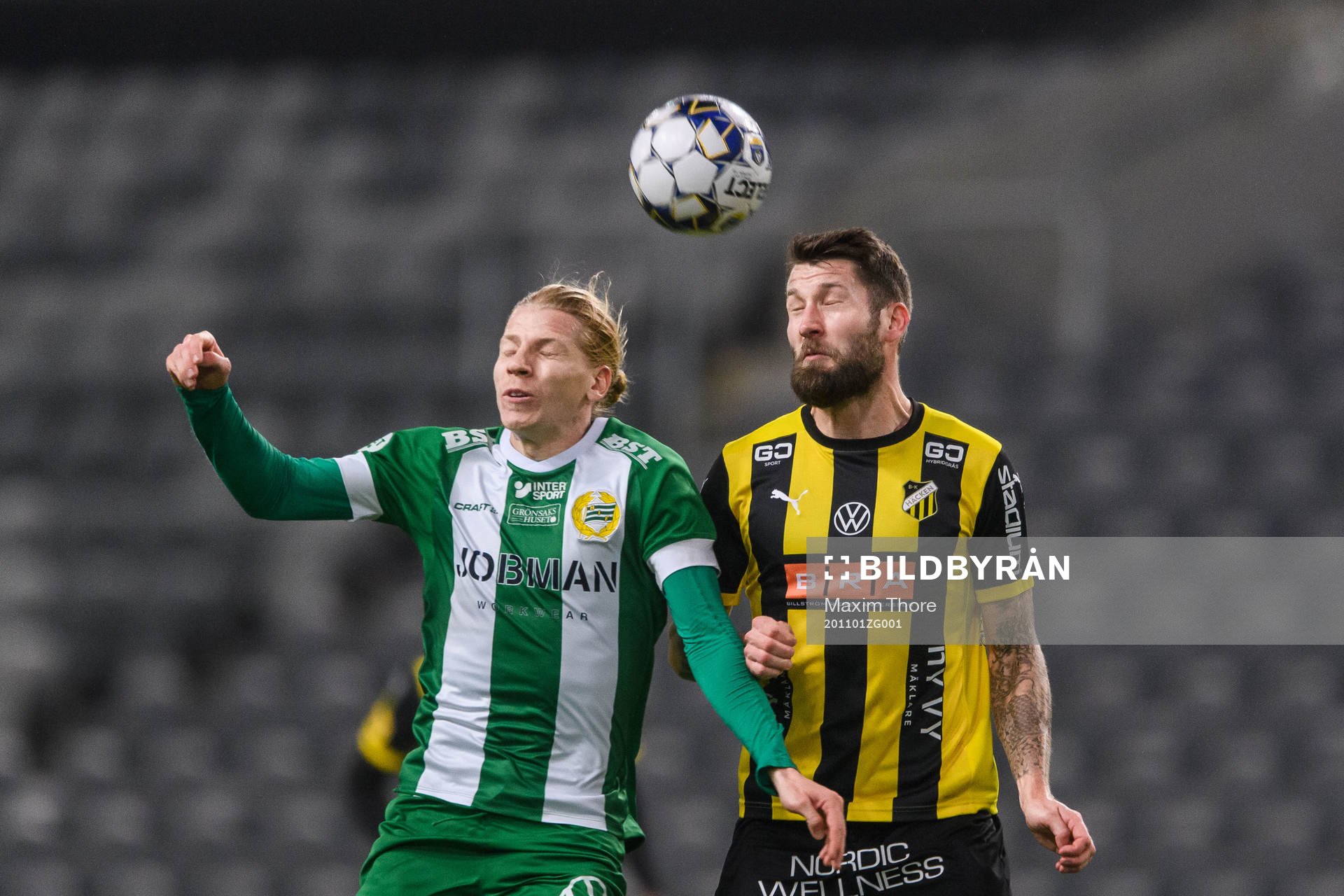 Hammarbys Gustav Ludwigson och Häckens Joona Toivio