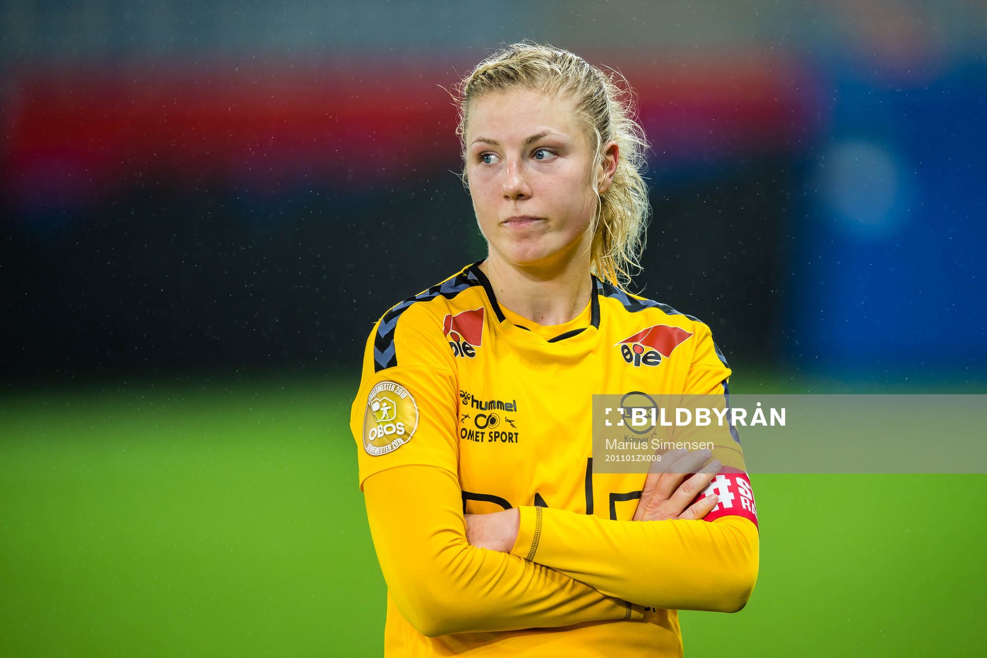 Sophie Roman Haug of LSK Kvinner looks dejected