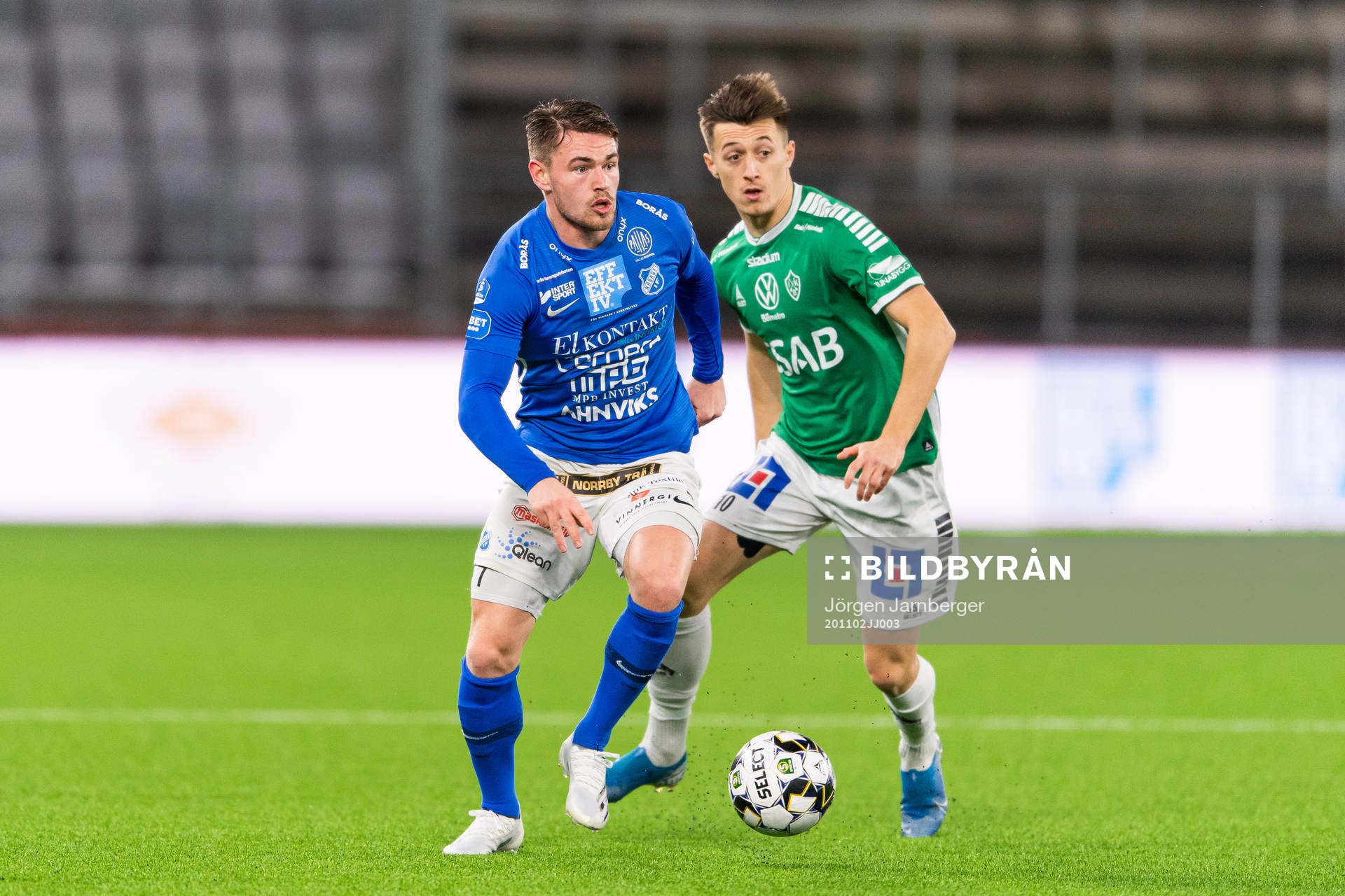 Norrbys Rasmus Örqvist och Brages Leonard Pllana