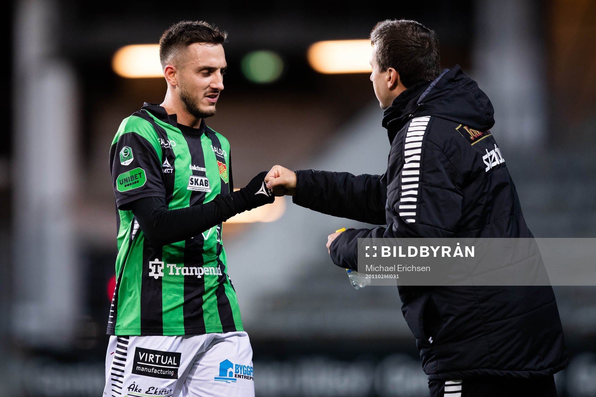 GAIS Haris Cirak och tränare Stefan Jacobsson