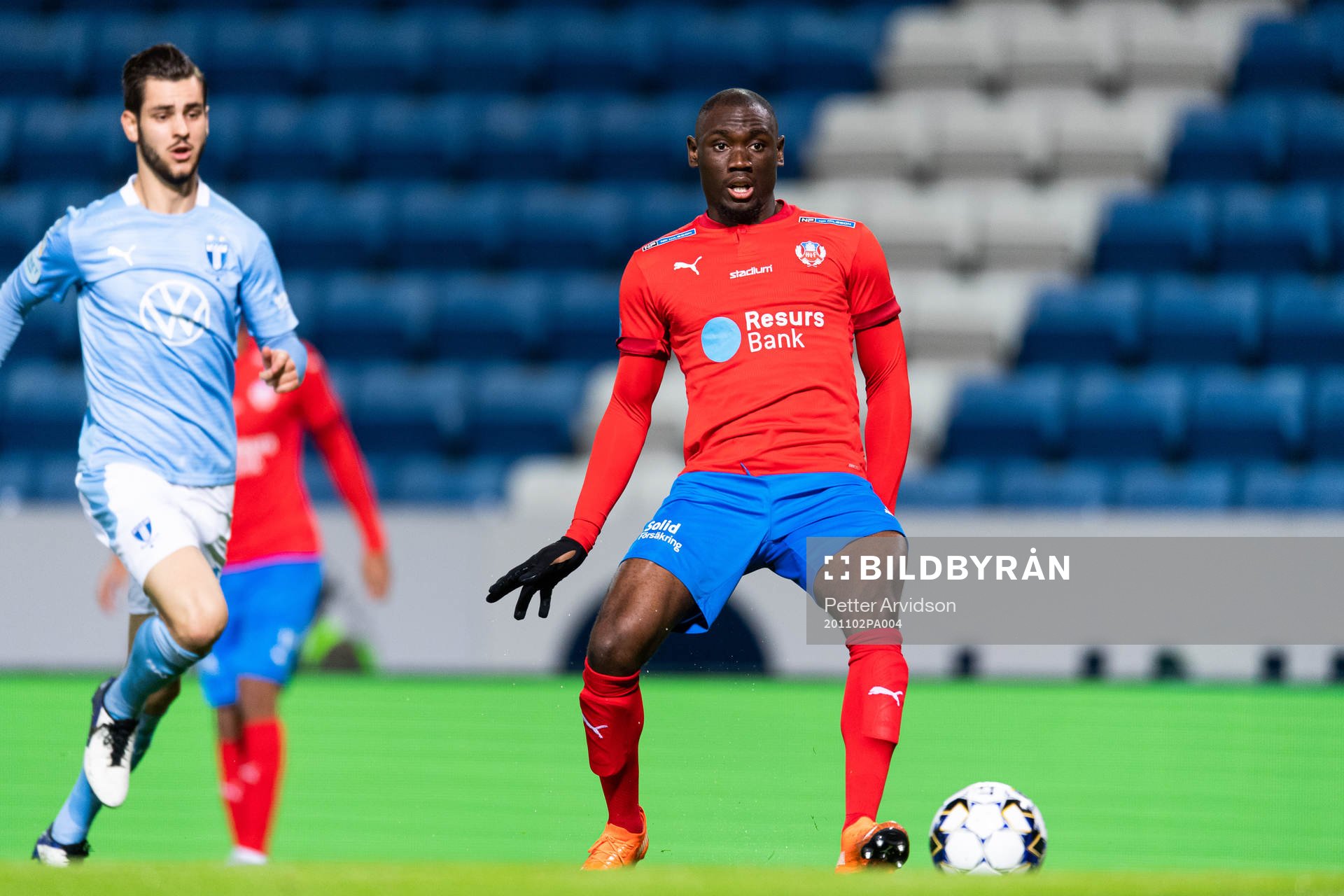Malmö FF Adi Nalic och Helsingborg Ravy Tsouka Dozi