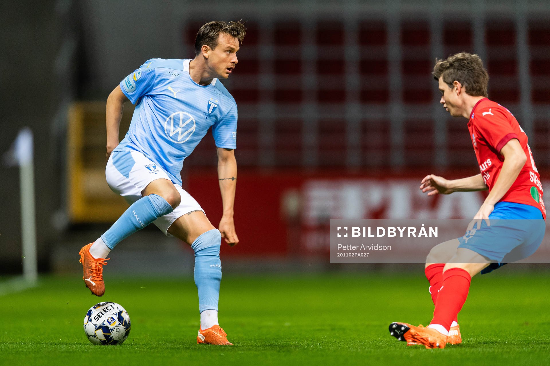 under fotbollsmatchen i Allsvenskan mellan Helsingborg och