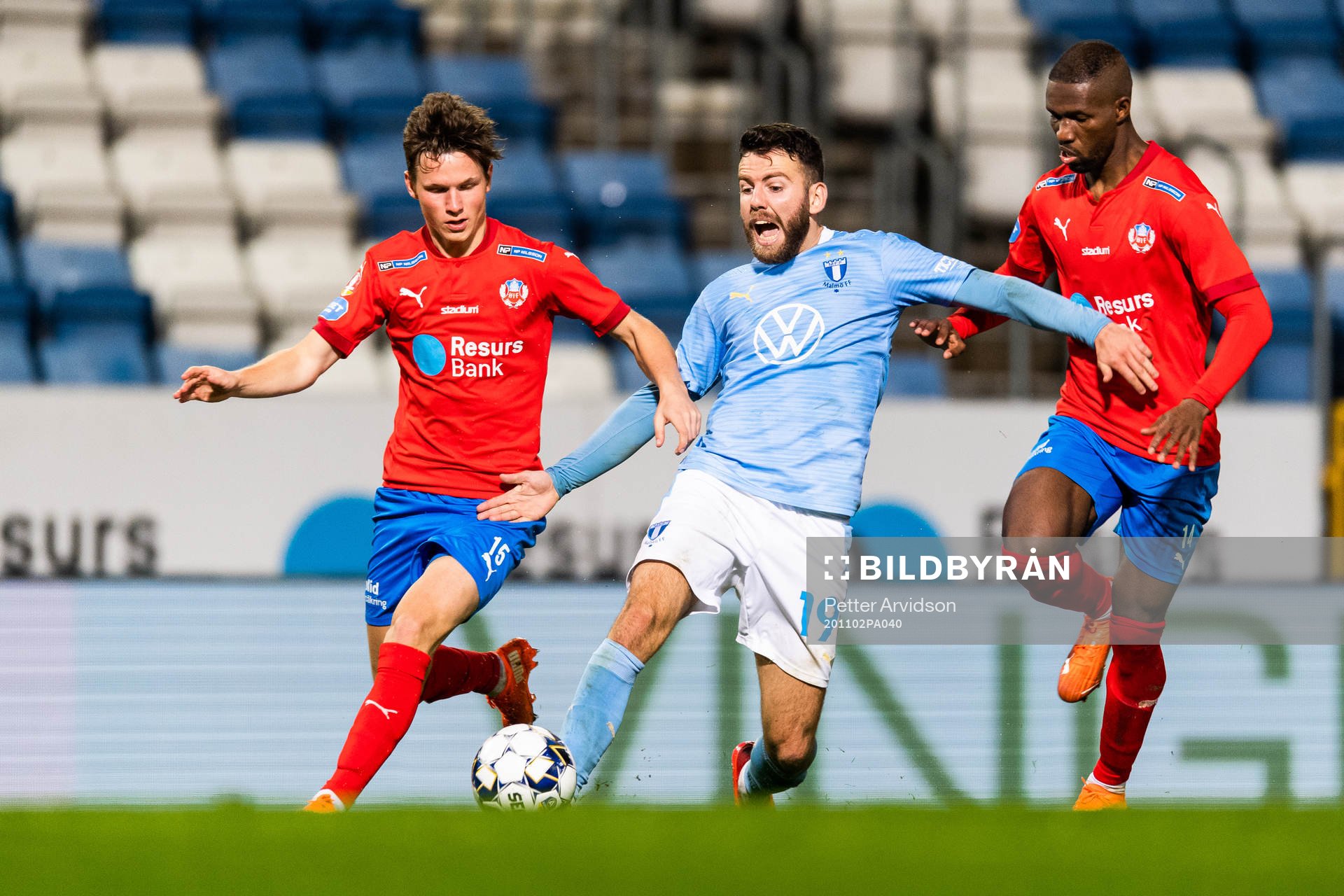 Helsingborgs Max Svensson och Mohammed Abubakari