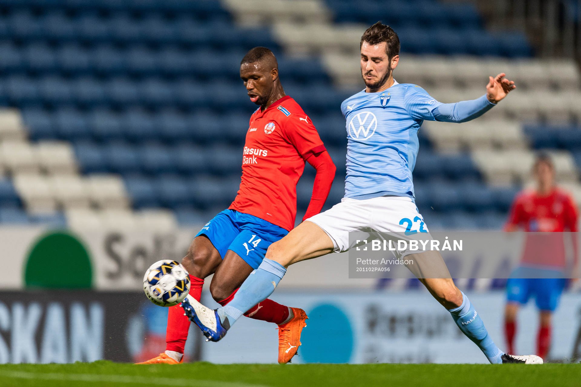 Helsingborgs Mohammed Abubakari och Malmö FFs Adi Nalic