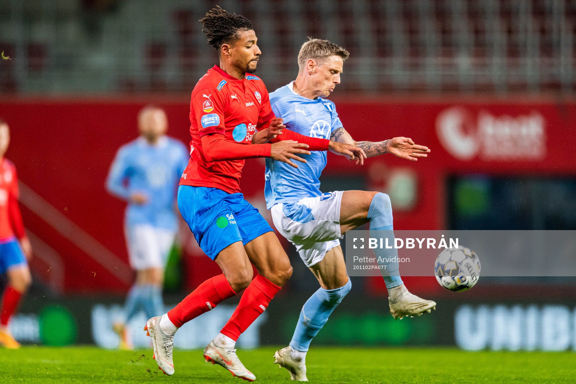 Helsingborgs Joseph Ceesay och Malmö FFs Sören Rieks