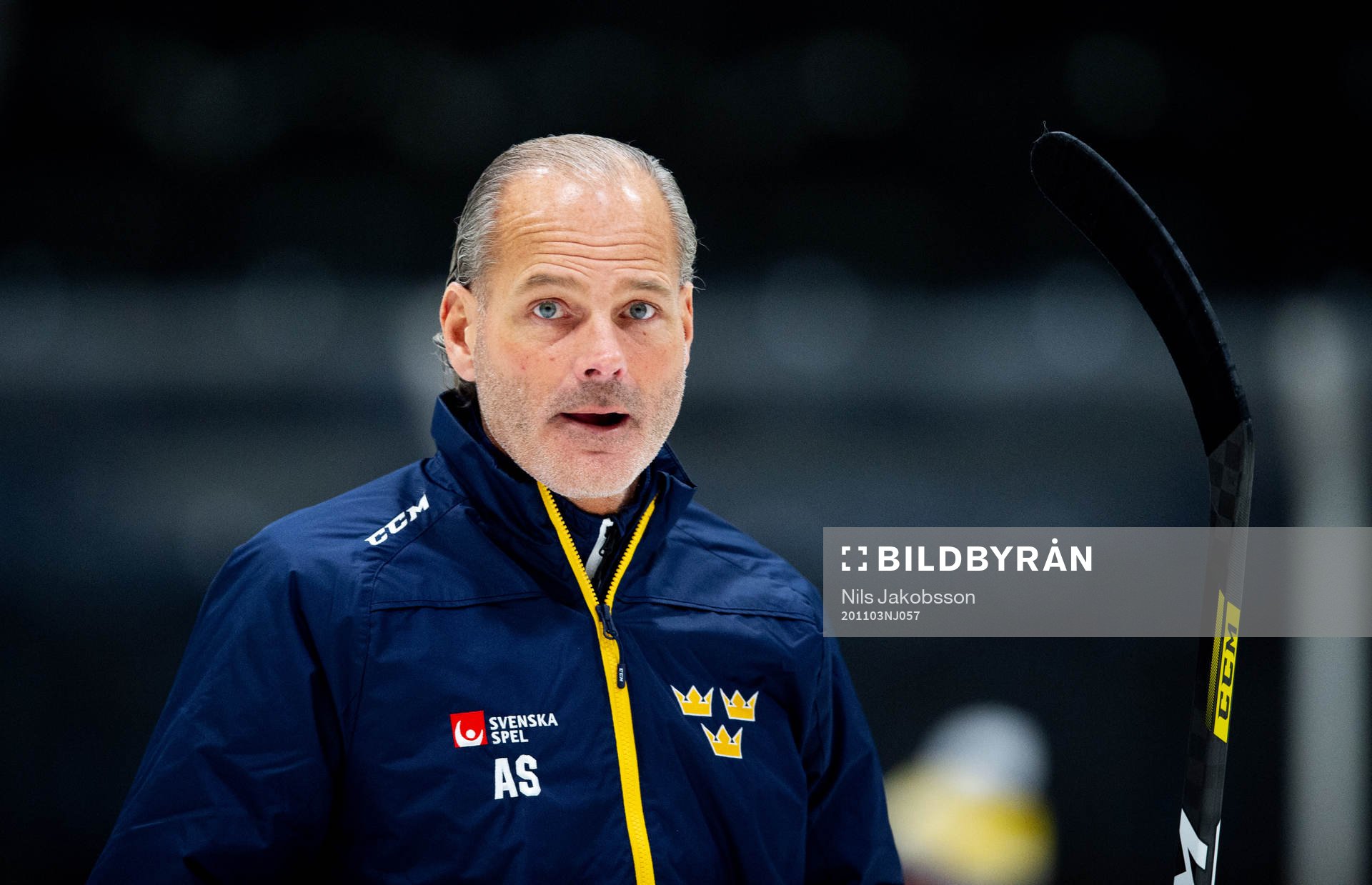 Sveriges assisterande förbundskapten Andreas Spångberg