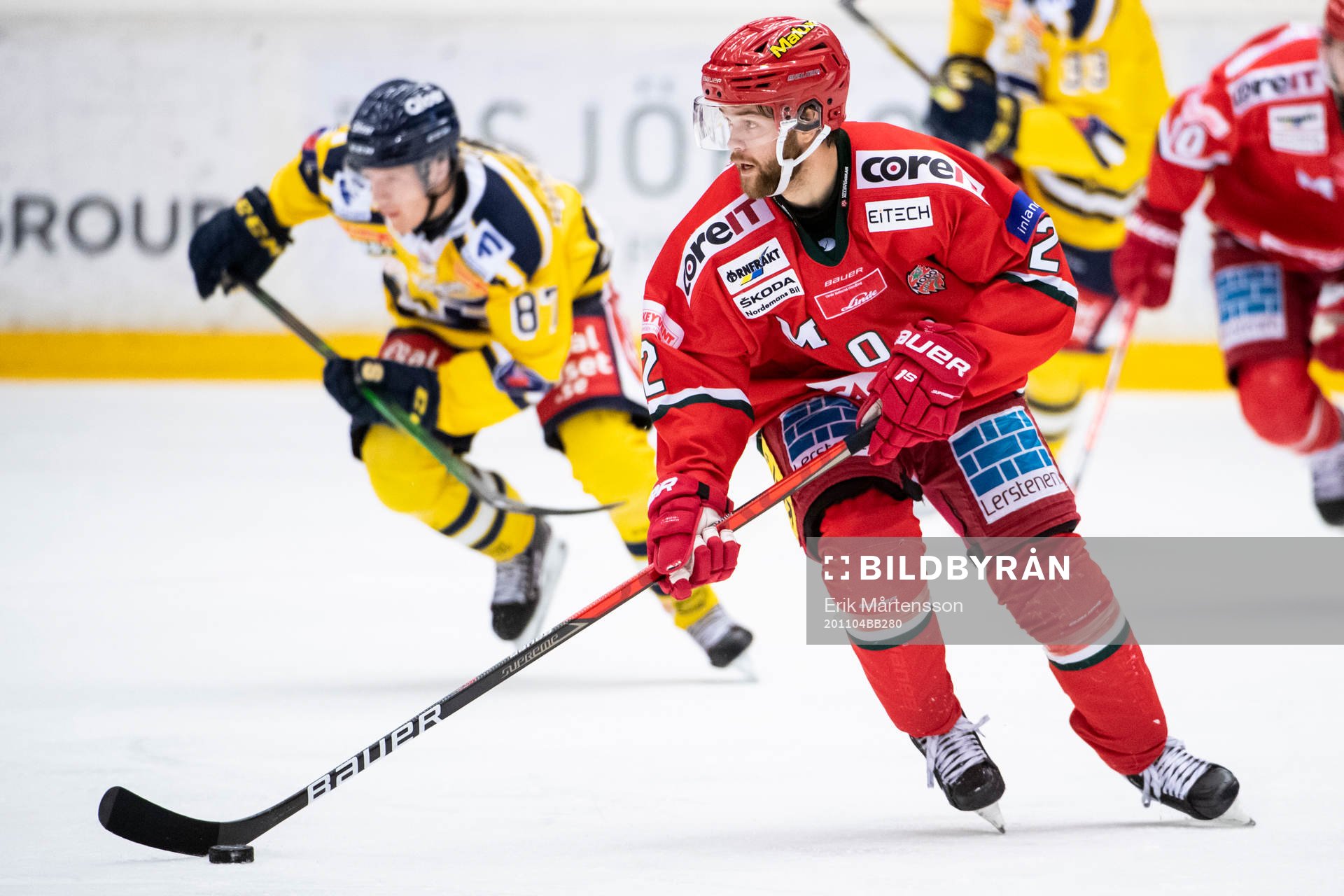 Södertäljes Hugo Gustafsson och Modos Anton Öhman