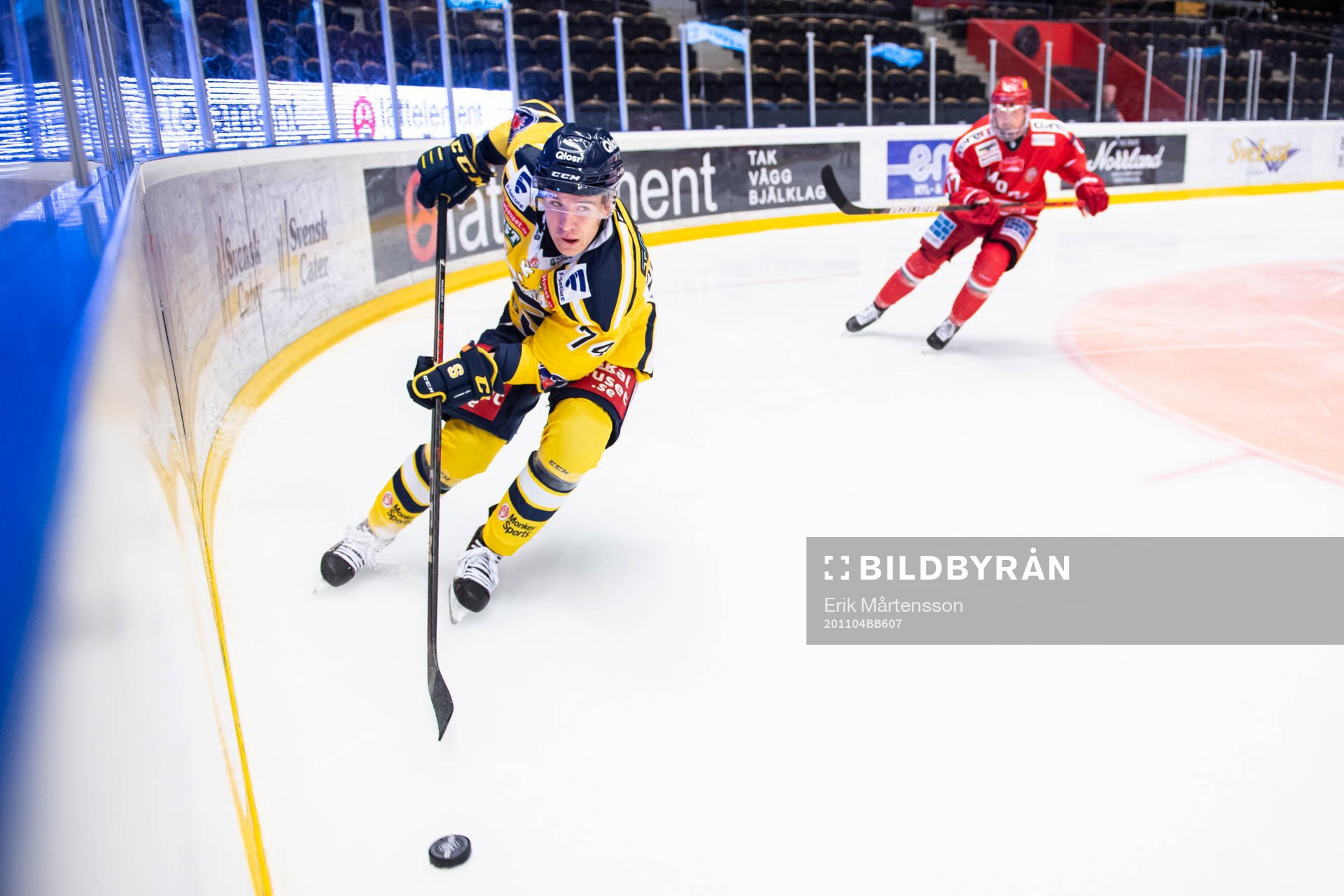 Södertäljes Rasmus Kahilainen och Modos Magnus Häggström