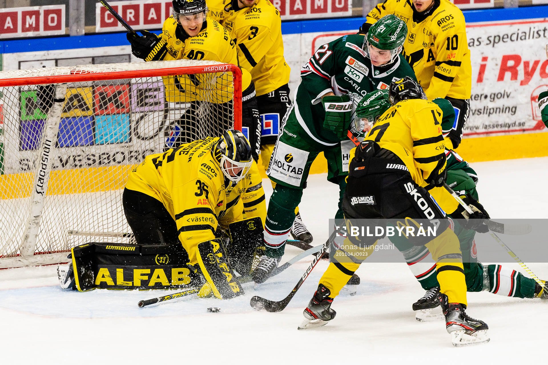 Tingsryds Filip Cederqvist oroar framför Västerås