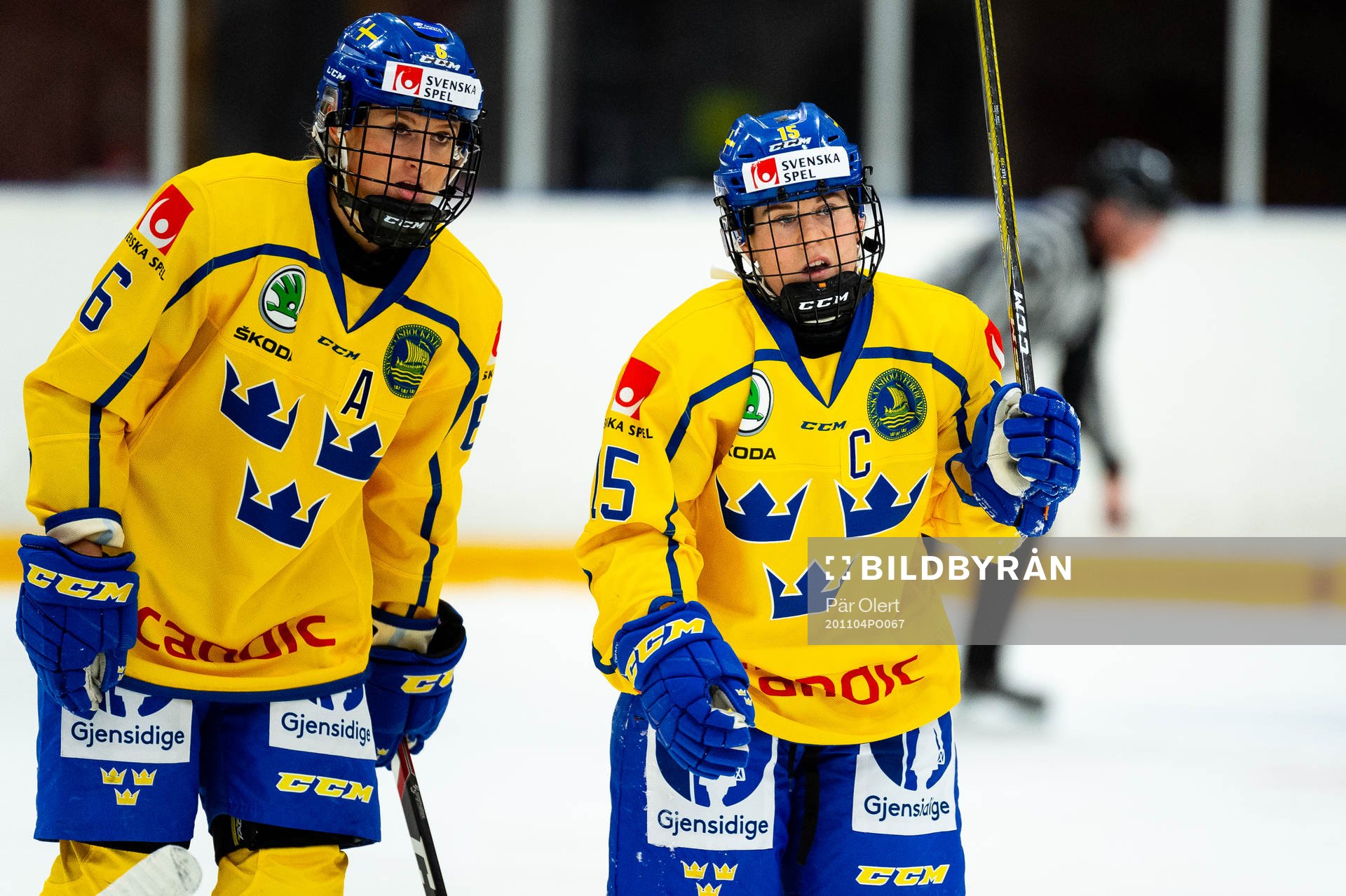 Josefine Holmgren and Lisa Johansson of Sweden
