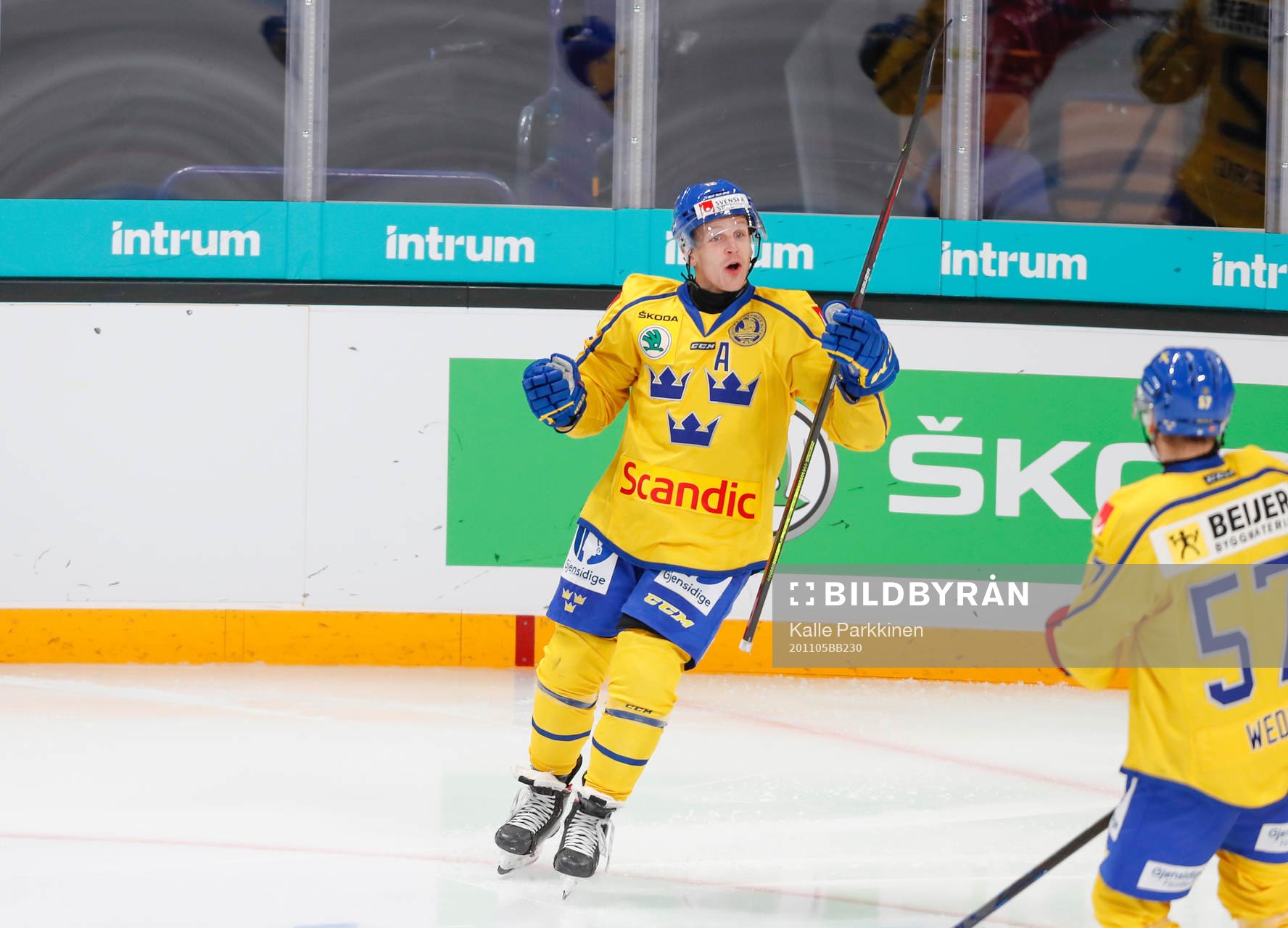 Max Friberg #12, SWE celebration goal