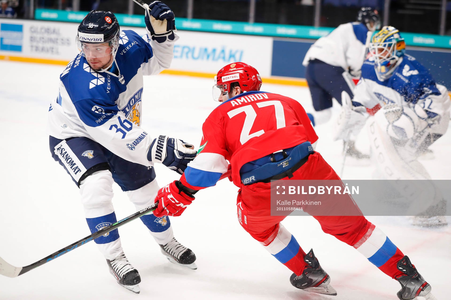 Elmeri Eronen #36, FIN and Rodion Amirov #27, RUS