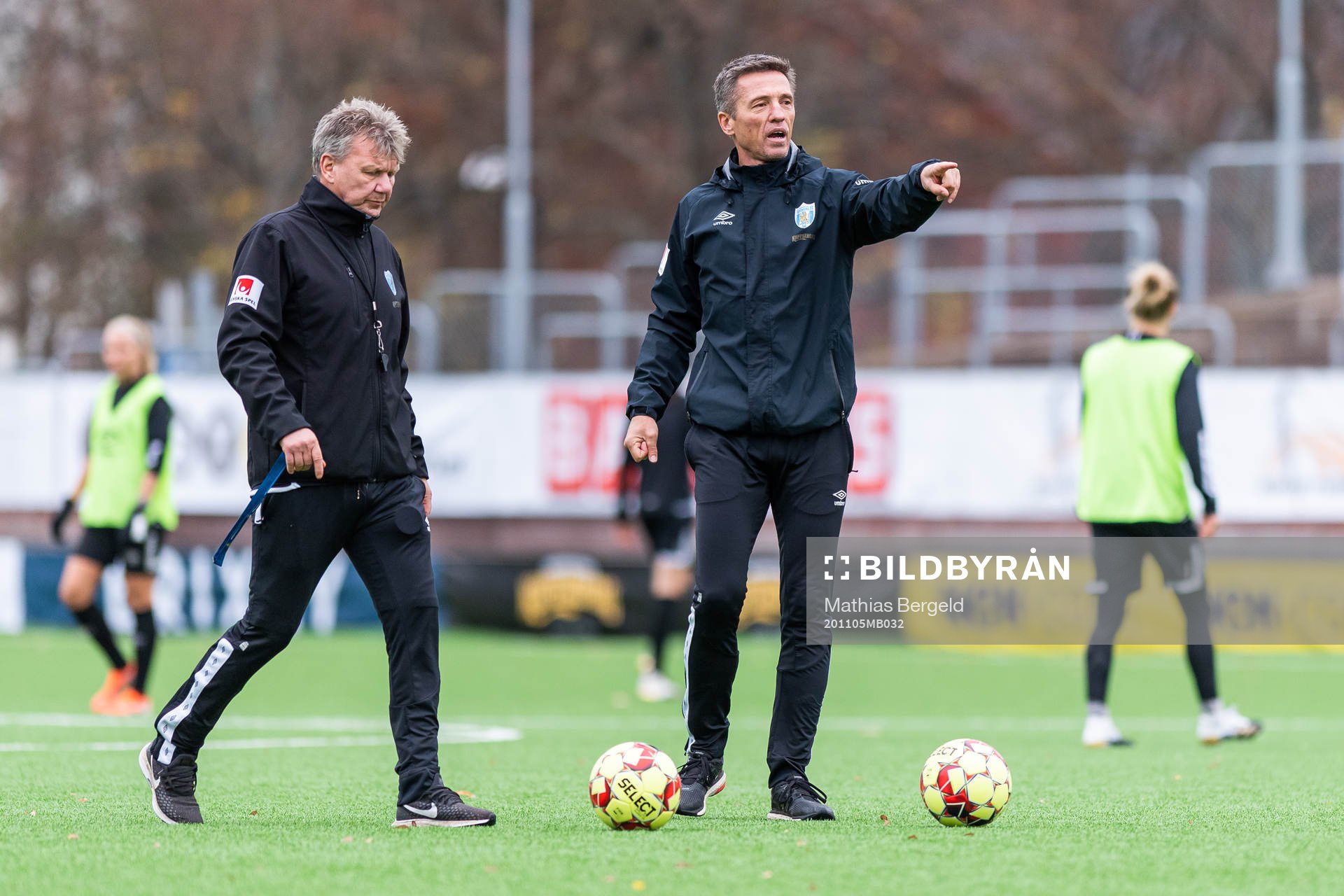 Assisterande tränare Jörgen Ericsson och tränare Mats