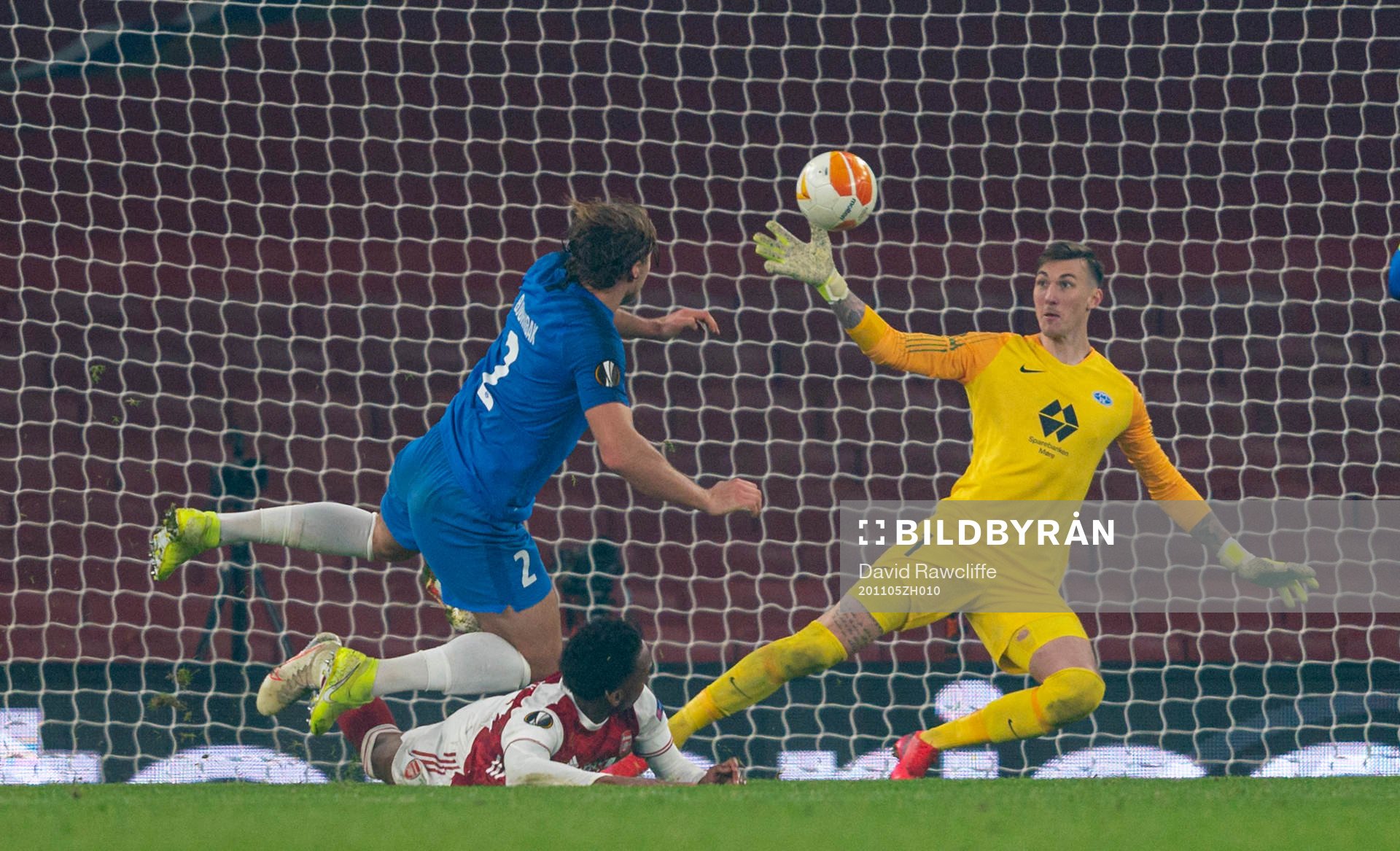 LONDON, ENGLAND - Thursday, November 5, 2020: Arsenal's Joe