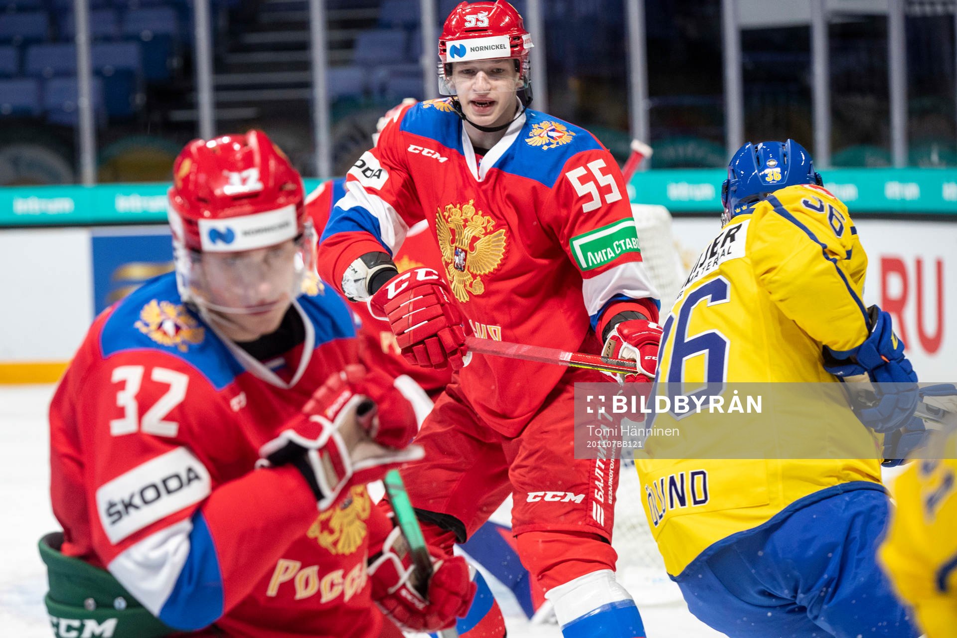 Daniil Chayka #55, RUS, Linus Ölund #36, SWE, Ilya Safonov