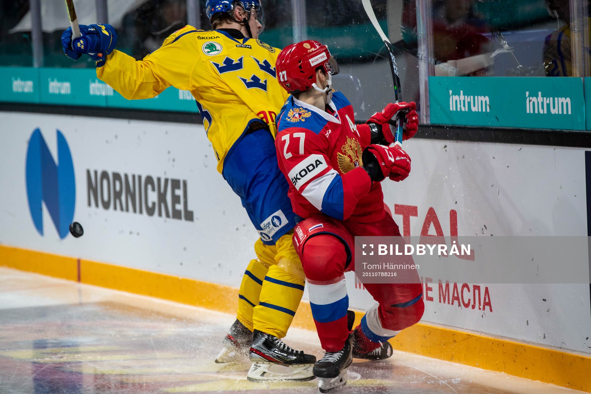 Jesper Sellgren #58, SWE, Rodion Amirov #27, RUS