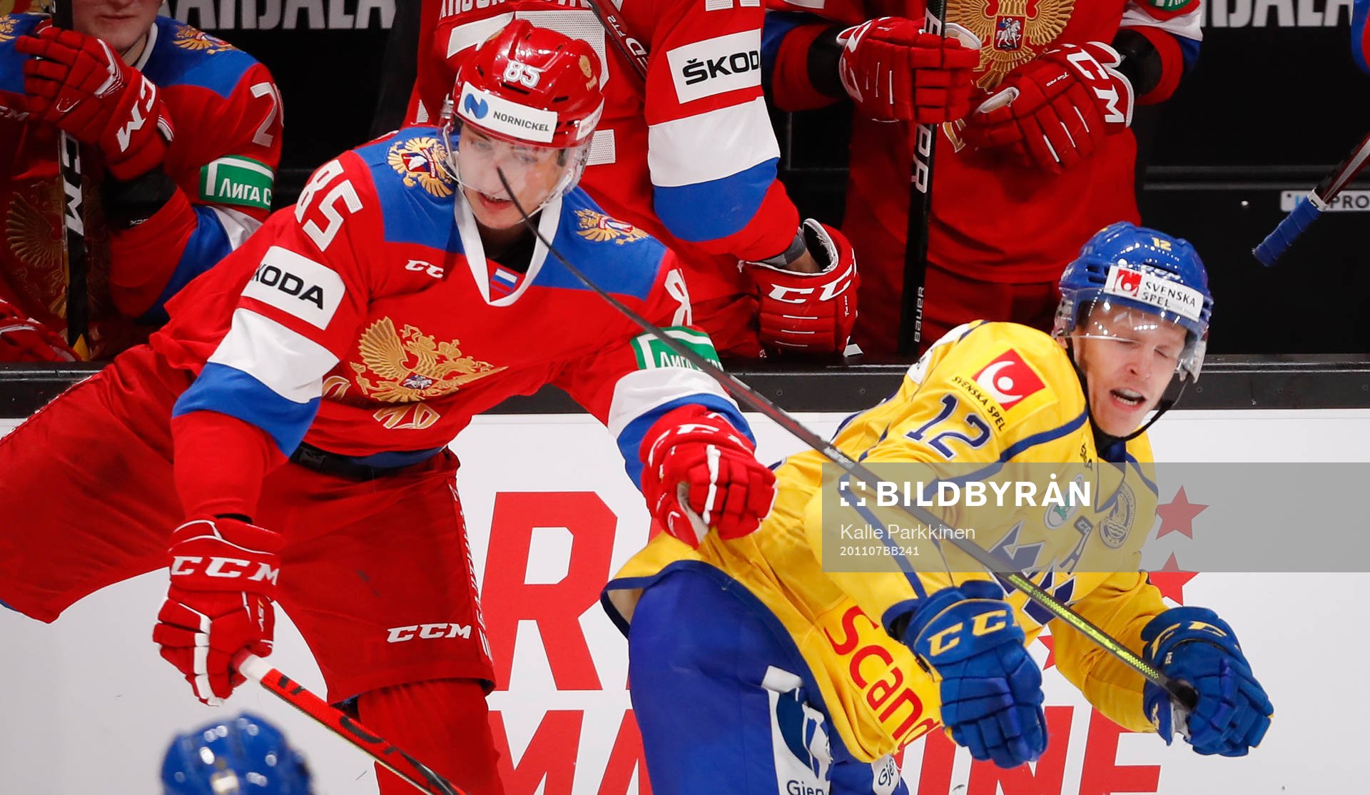 Shakir Mukhamadullin #85, RUS and Max Friberg #12, SWE
