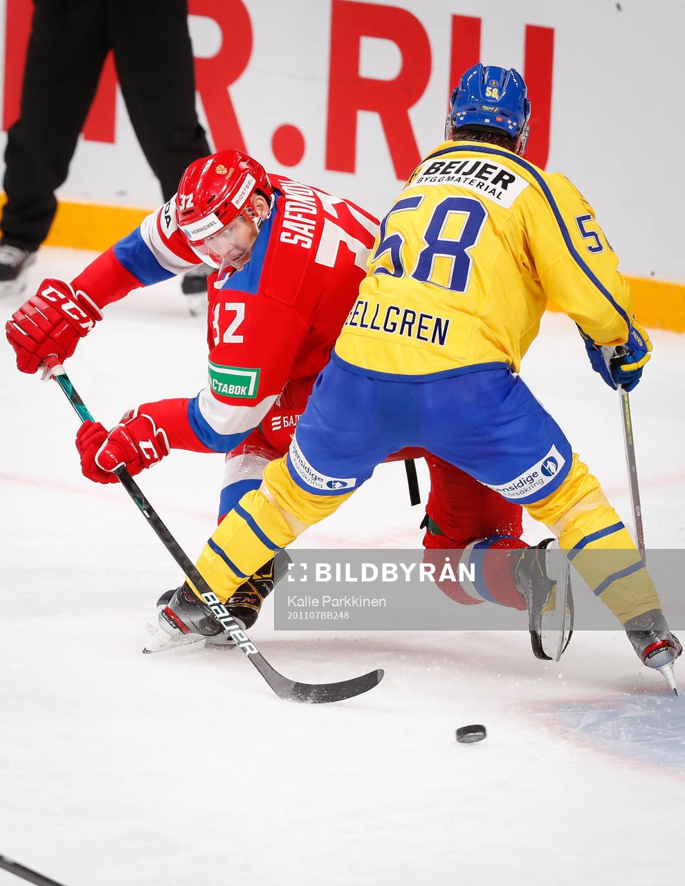 Ilya Safonov #32, RUS and Jesper Sellgren #58, SWE
