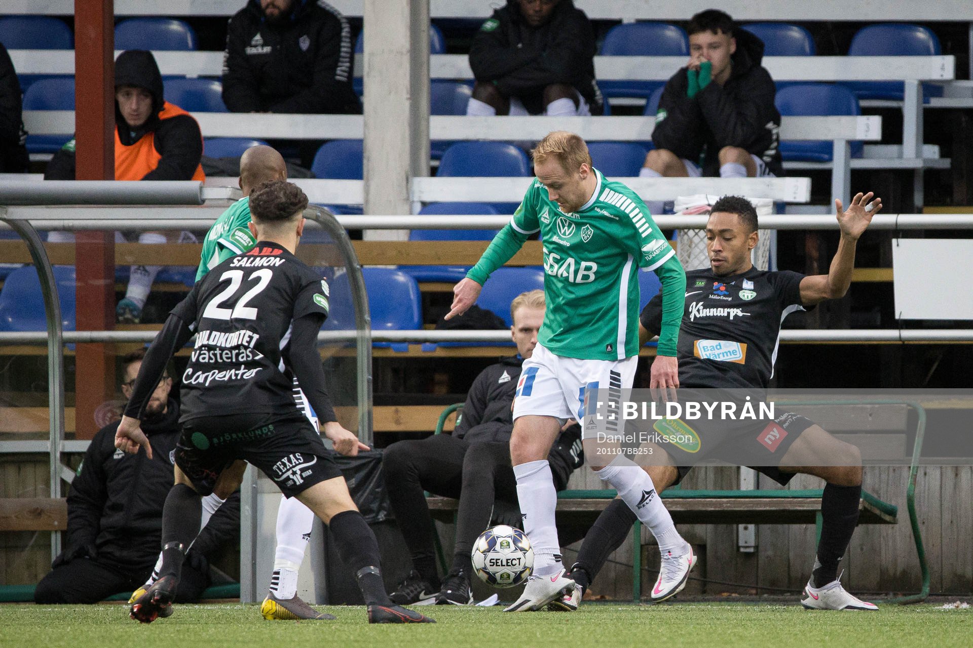 Brages Oscar Lundin och Västerås Brian Span