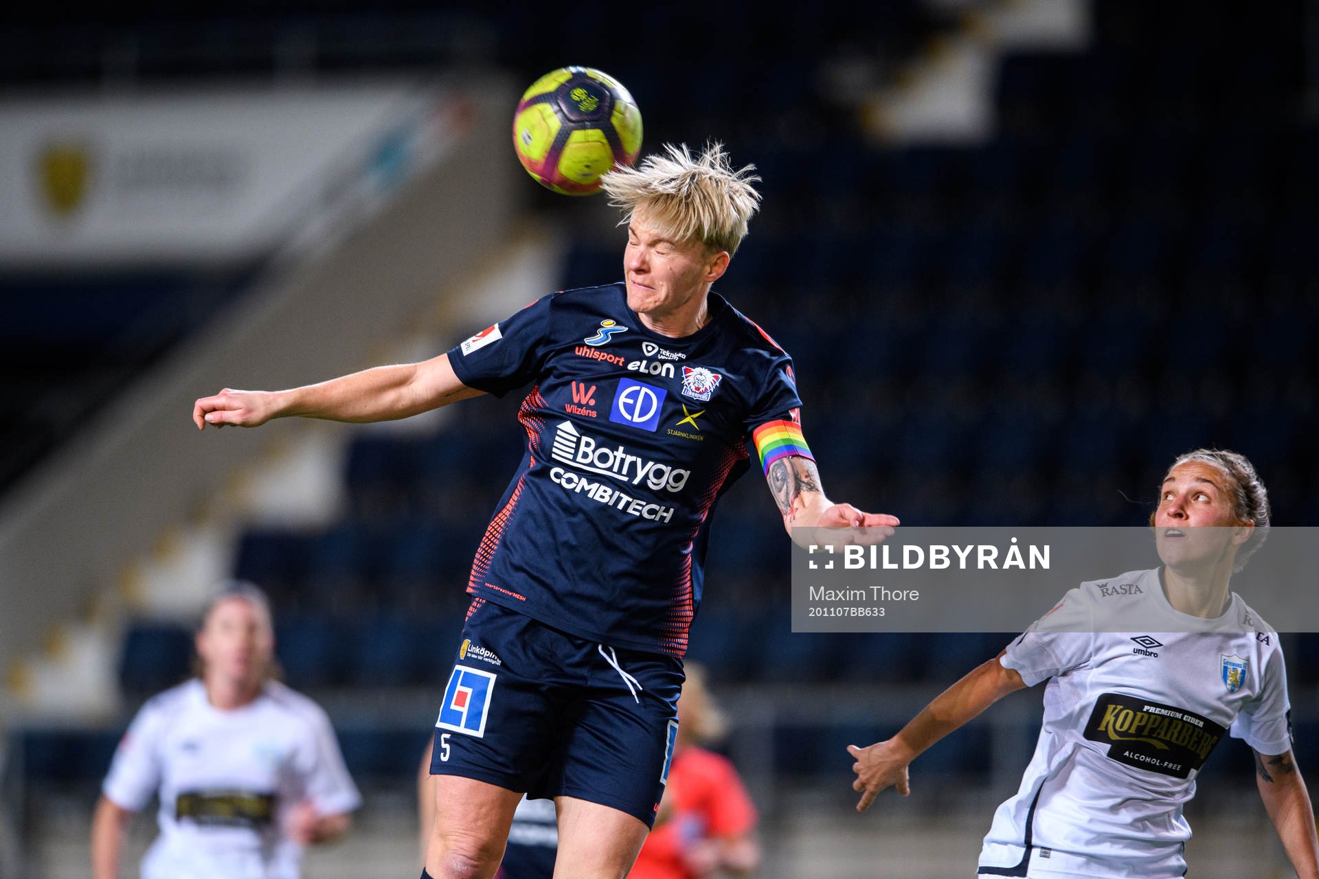 Linköpings Nilla Fischer och Göteborgs Julia Zigiotti Olme