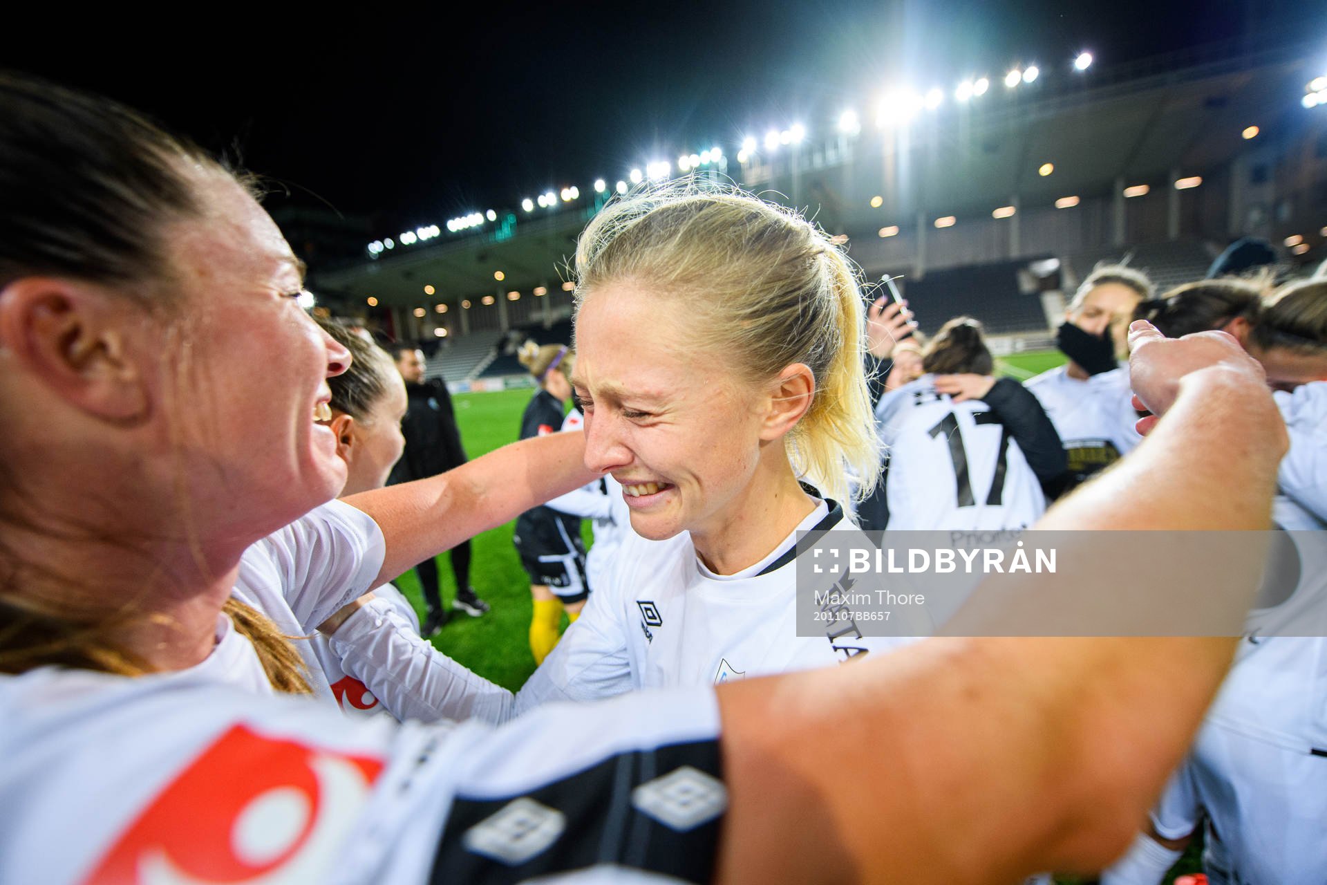 Göteborgs Rebecka Blomqvist jublar över SM-guldet