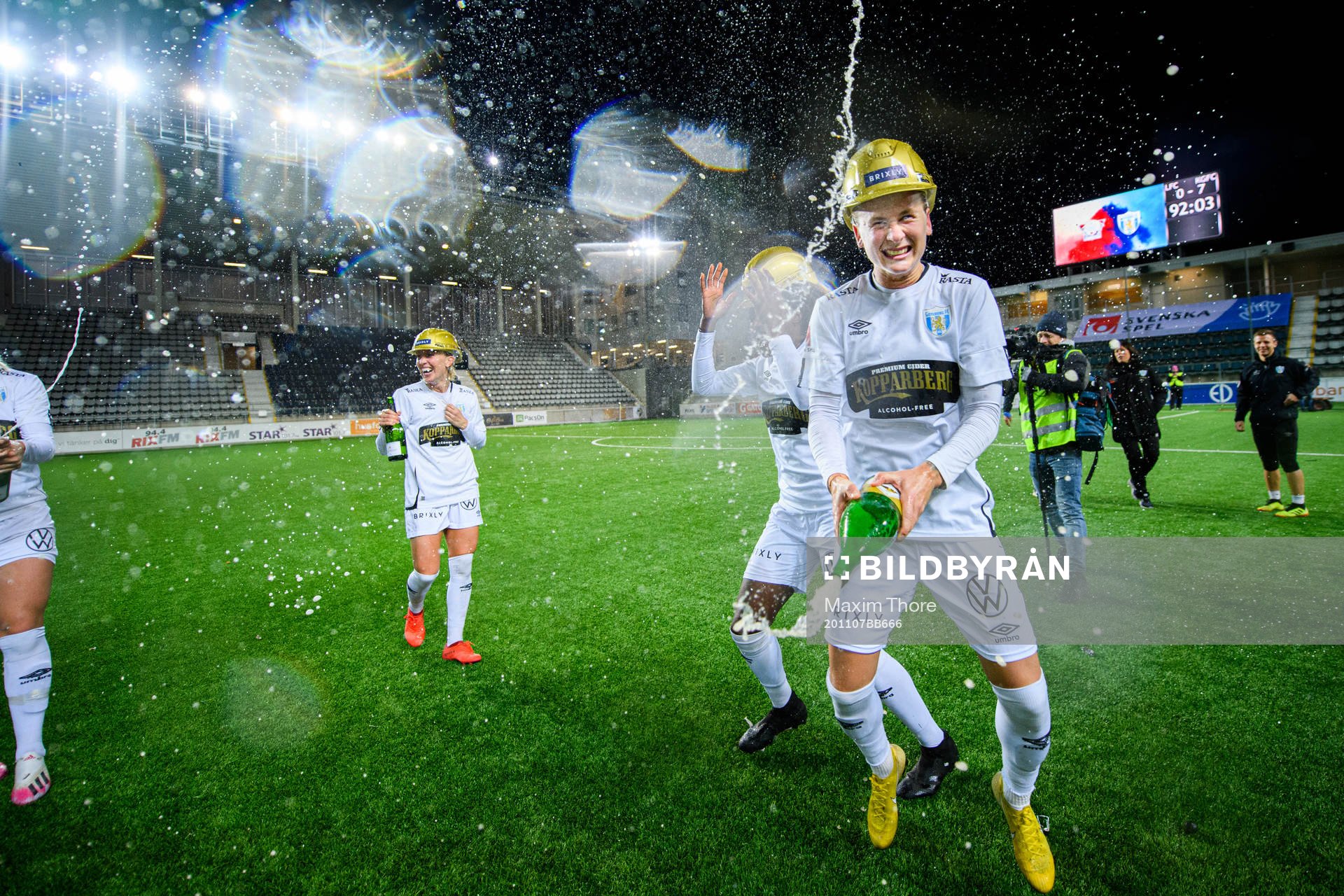 Göteborgs Filippa Curmark jublar över SM-guldet