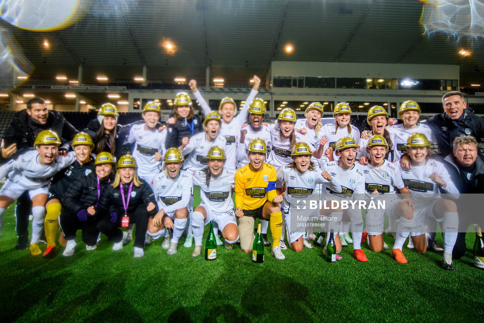 Göteborgs spelare jublar över SM-guldet