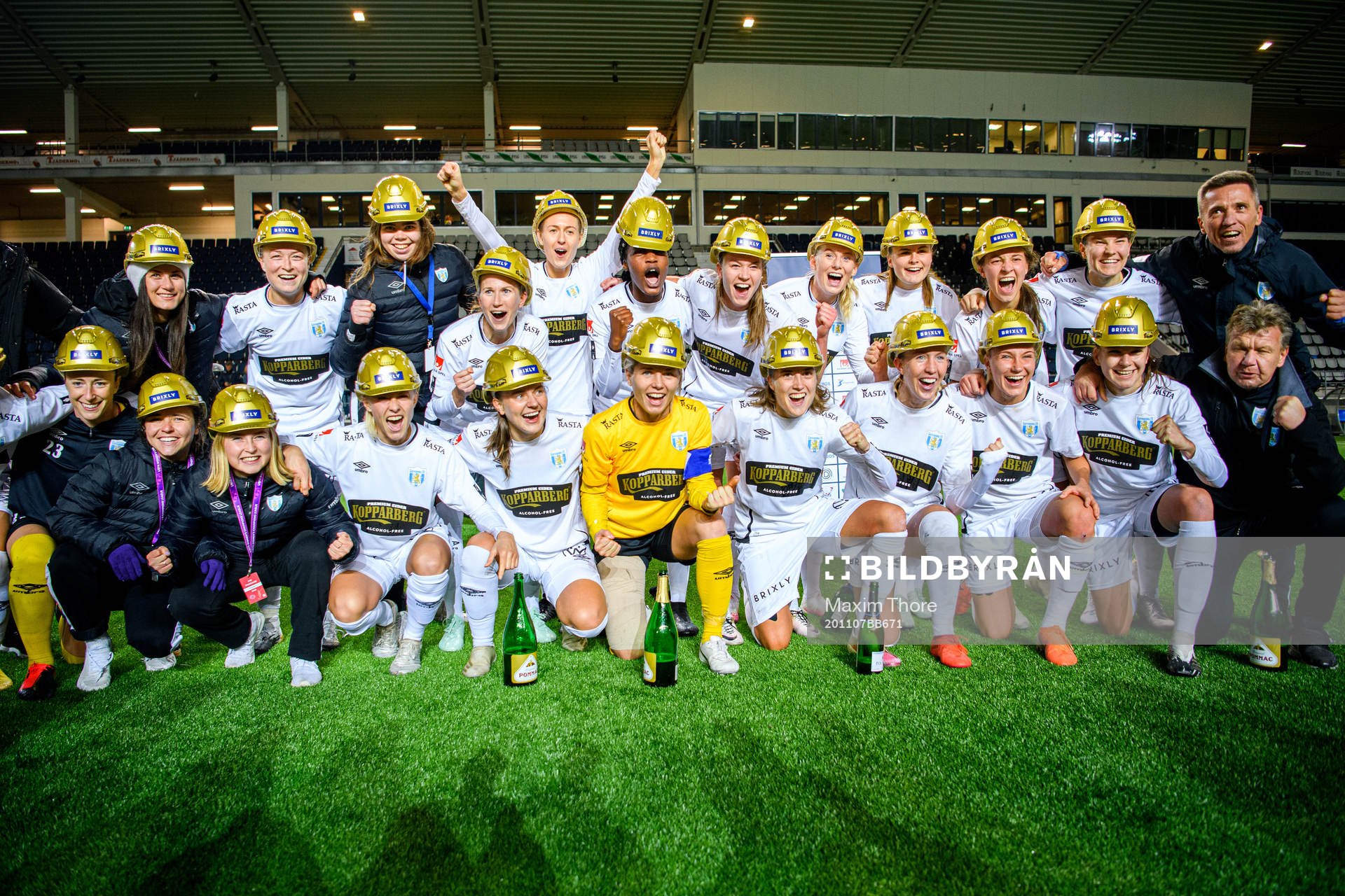 Göteborgs spelare jublar över SM-guldet