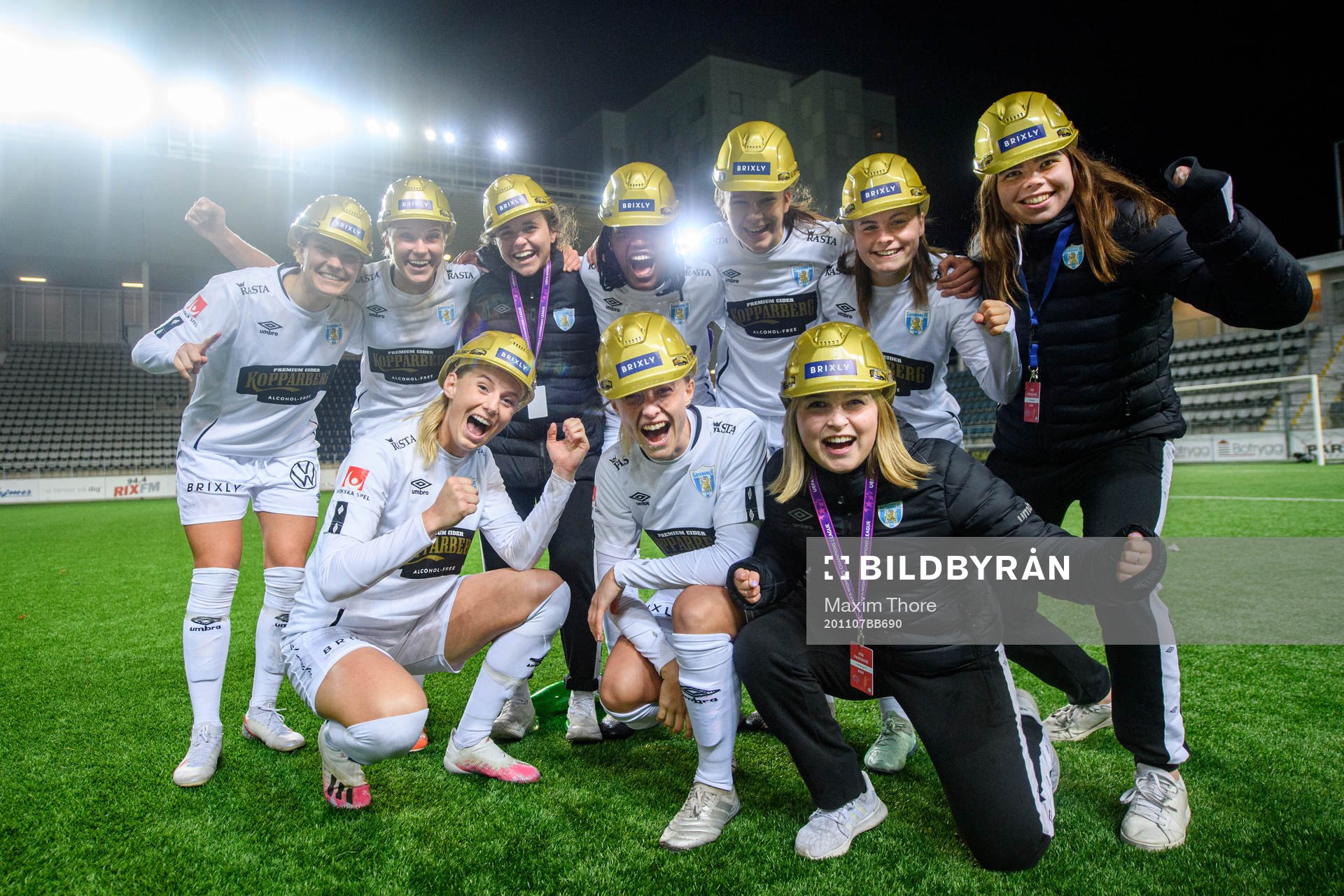 Göteborgs spelare jublar över SM-guldet