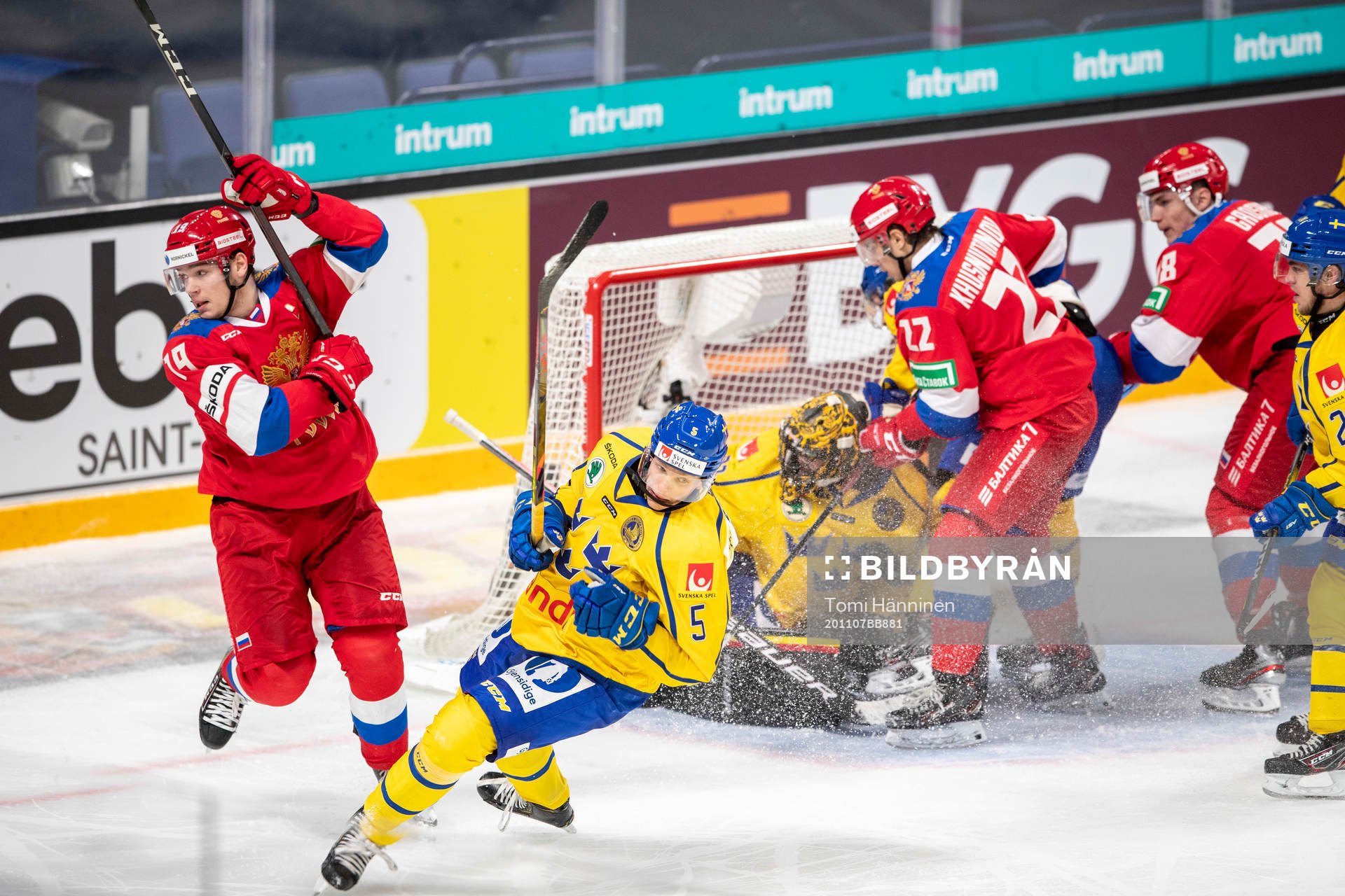 Vasili Podkolzin #19, RUS, Gustav Backström #5, SWE