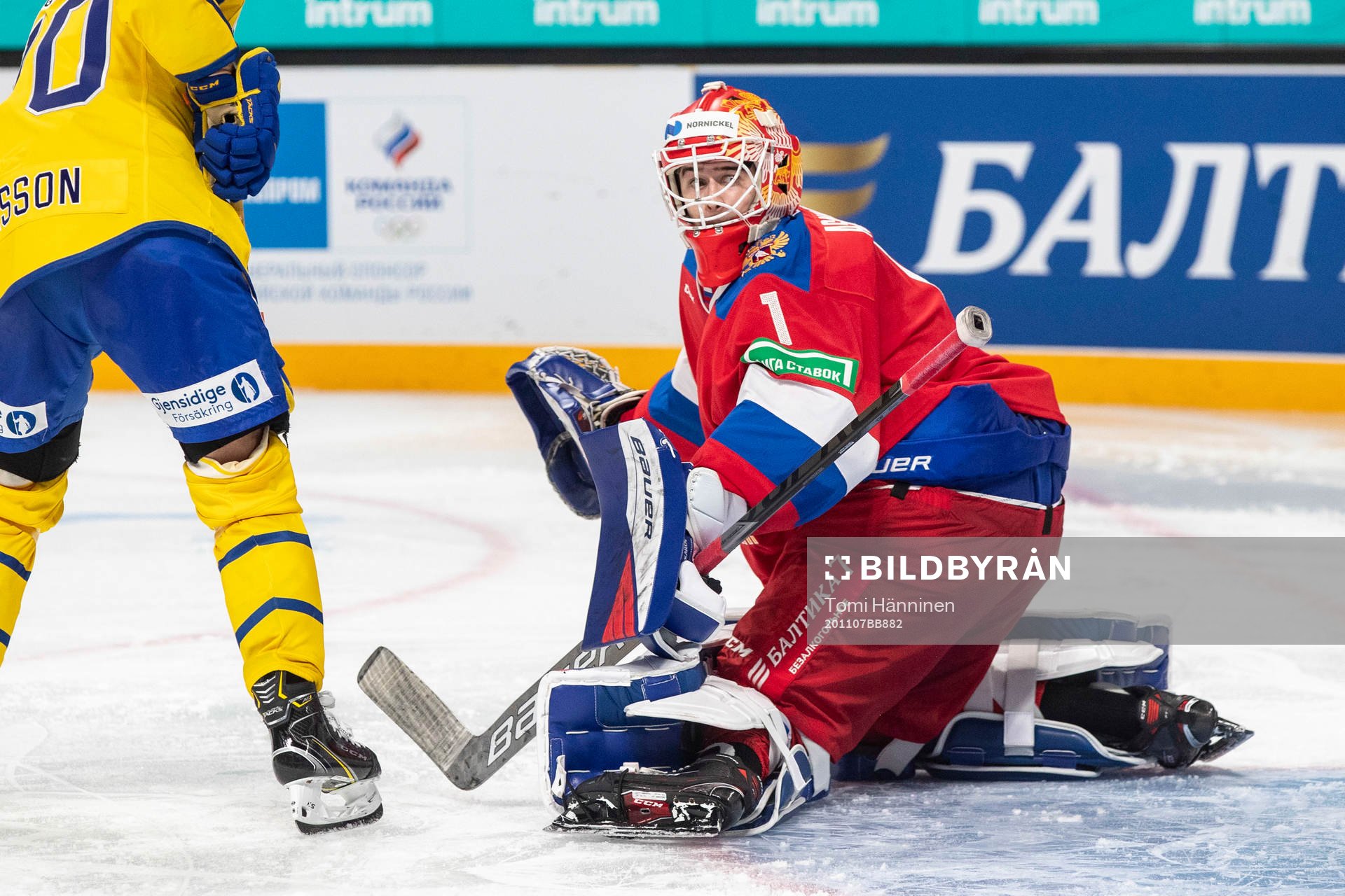 Yaroslav Askarov #1, RUS, Jacob Nilsson #70, SWE