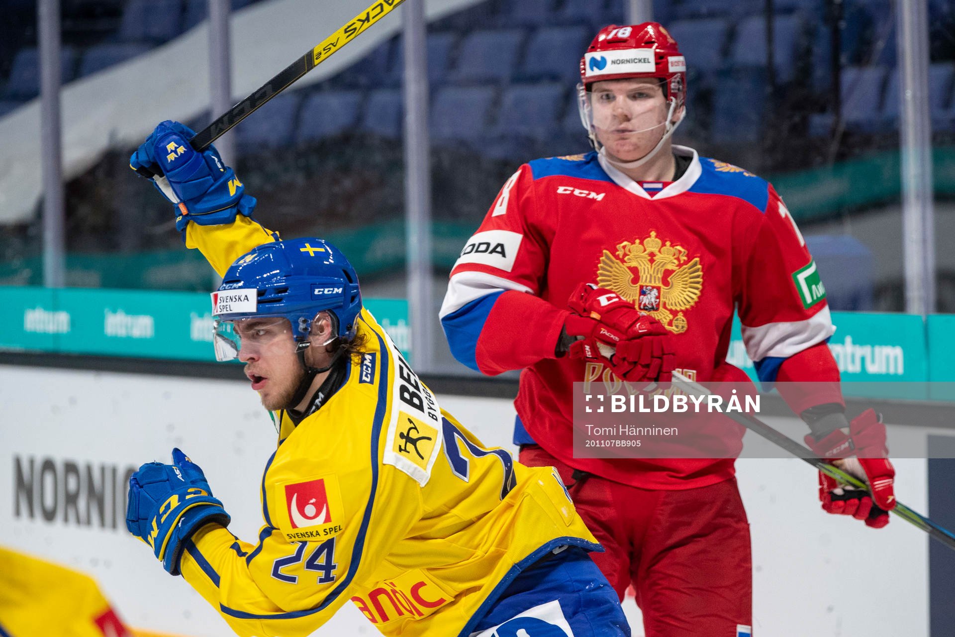 Kirill Kirsanov #78, RUS, Andreas Wingerli #24, SWE