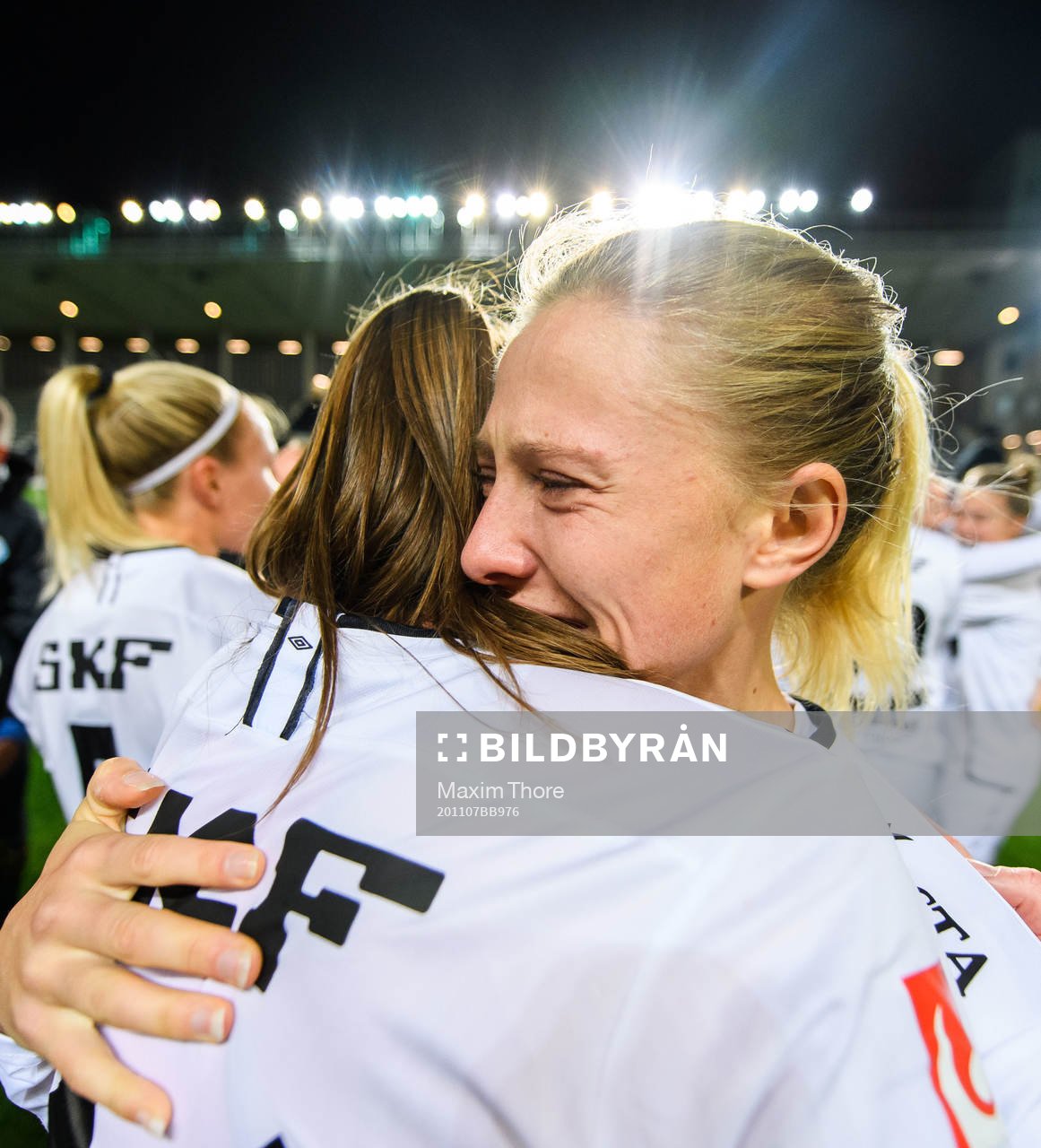 Göteborgs Rebecka Blomqvist jublar över SM-guldet