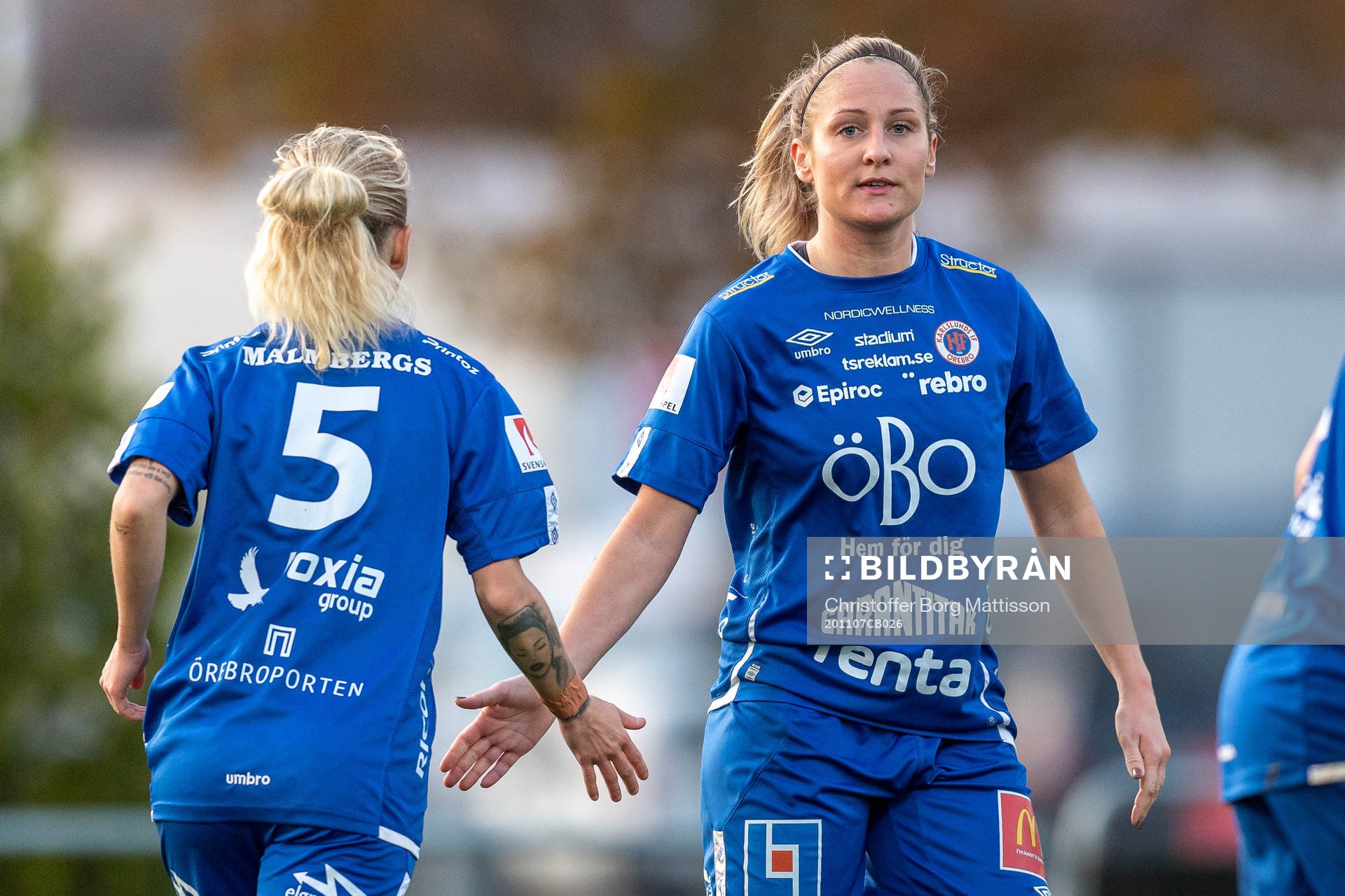 Örebros Nathalie Hoff Persson och Karin Lundin