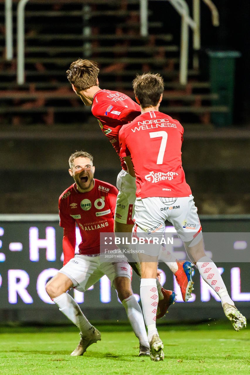 Degerfors Christos Gravius, Gustav Granath och Sebastian